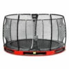 EXIT TOYS EXIT Elegant Premium Inground Trampoline ø427cm Met Deluxe Veiligheidsnet - Rood