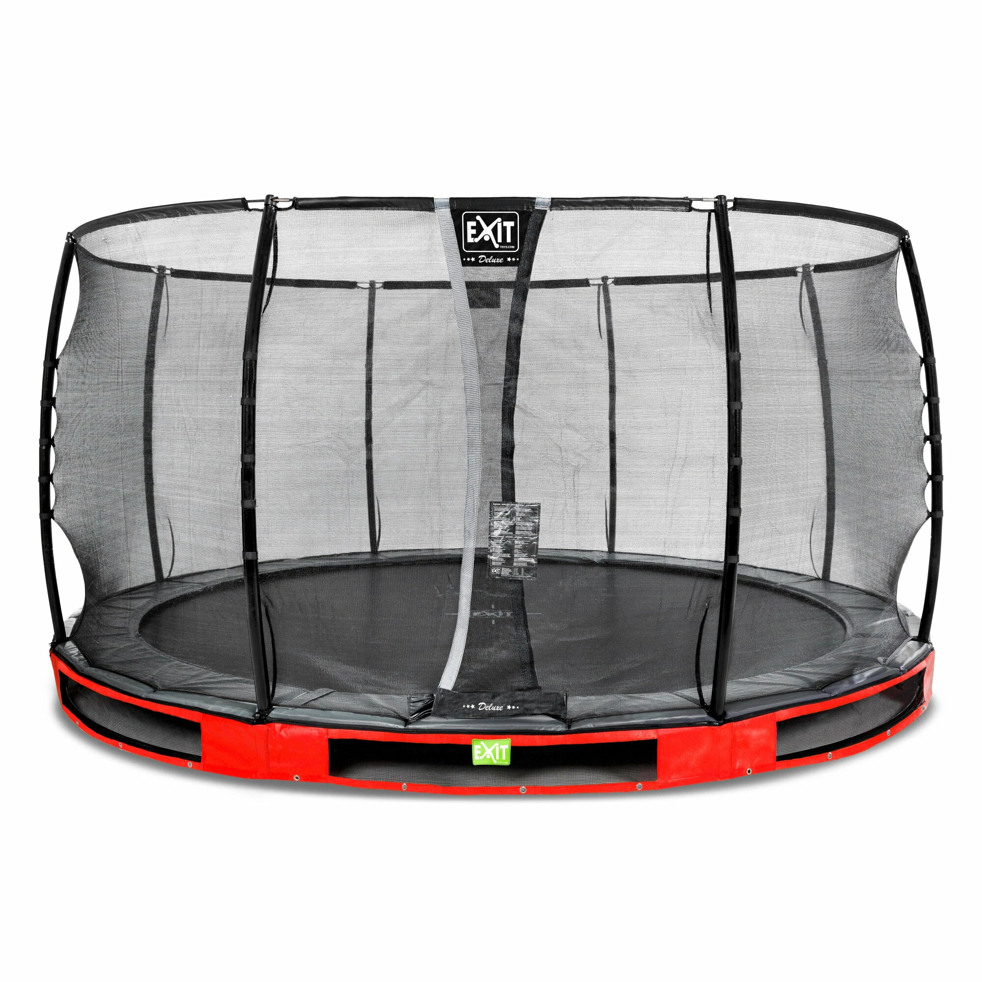 EXIT TOYS EXIT Elegant Premium Inground Trampoline ø427cm Met Deluxe Veiligheidsnet - Rood 1 EXIT TOYS EXIT Elegant Premium Inground Trampoline ø427cm Met Deluxe Veiligheidsnet - Rood