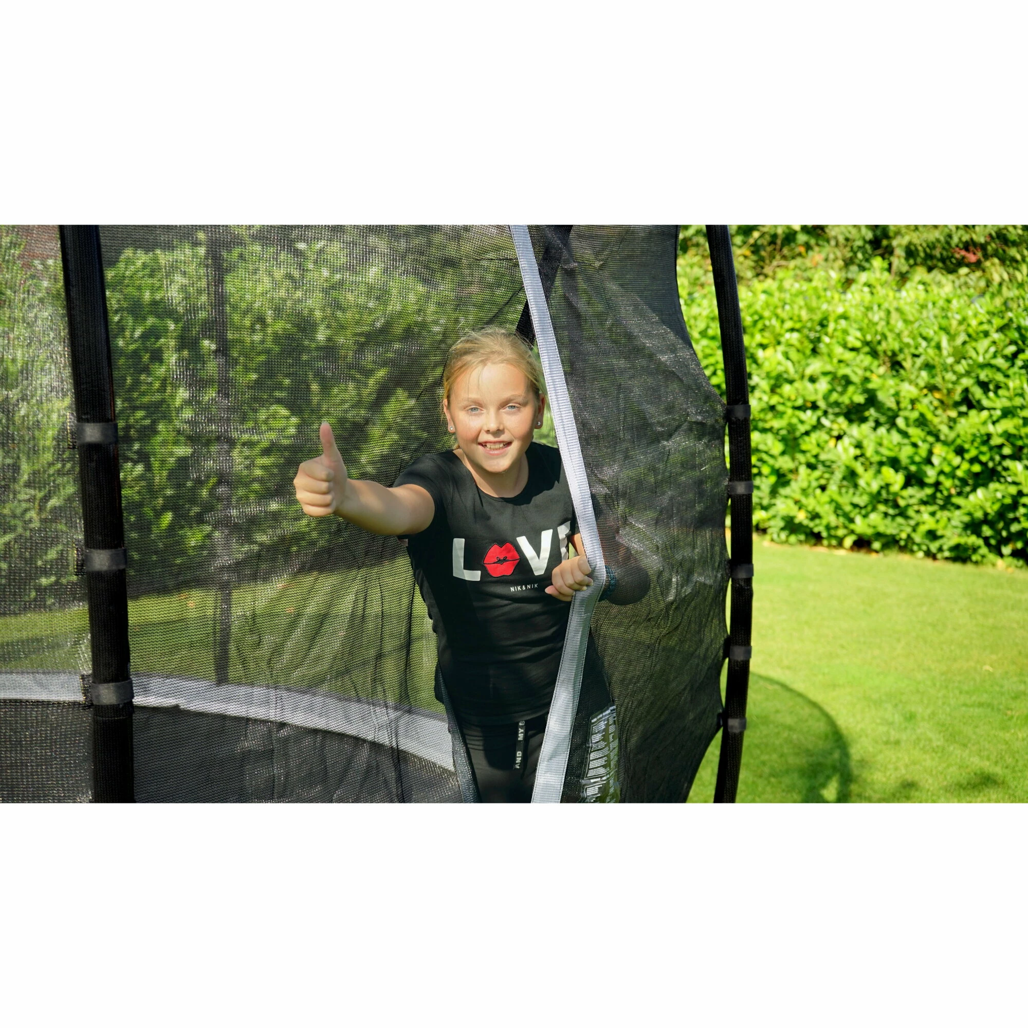 EXIT TOYS EXIT Elegant Premium Inground Trampoline ø427cm Met Deluxe Veiligheidsnet - Zwart 13 EXIT TOYS EXIT Elegant Premium Inground Trampoline ø427cm Met Deluxe Veiligheidsnet - Zwart - Afbeelding 13