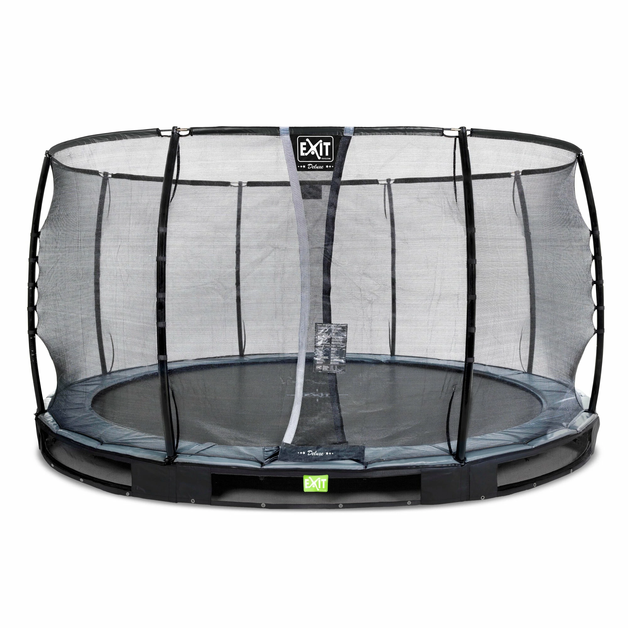 EXIT TOYS EXIT Elegant Premium Inground Trampoline ø427cm Met Deluxe Veiligheidsnet - Zwart 1 EXIT TOYS EXIT Elegant Premium Inground Trampoline ø427cm Met Deluxe Veiligheidsnet - Zwart