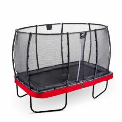 EXIT TOYS EXIT Elegant Premium Trampoline 214x366cm Met Deluxe Veiligheidsnet - Rood -NL Zwembad Verkoop exit elegant premium trampoline 214x366cm met deluxe veiligheidsnet rood 1