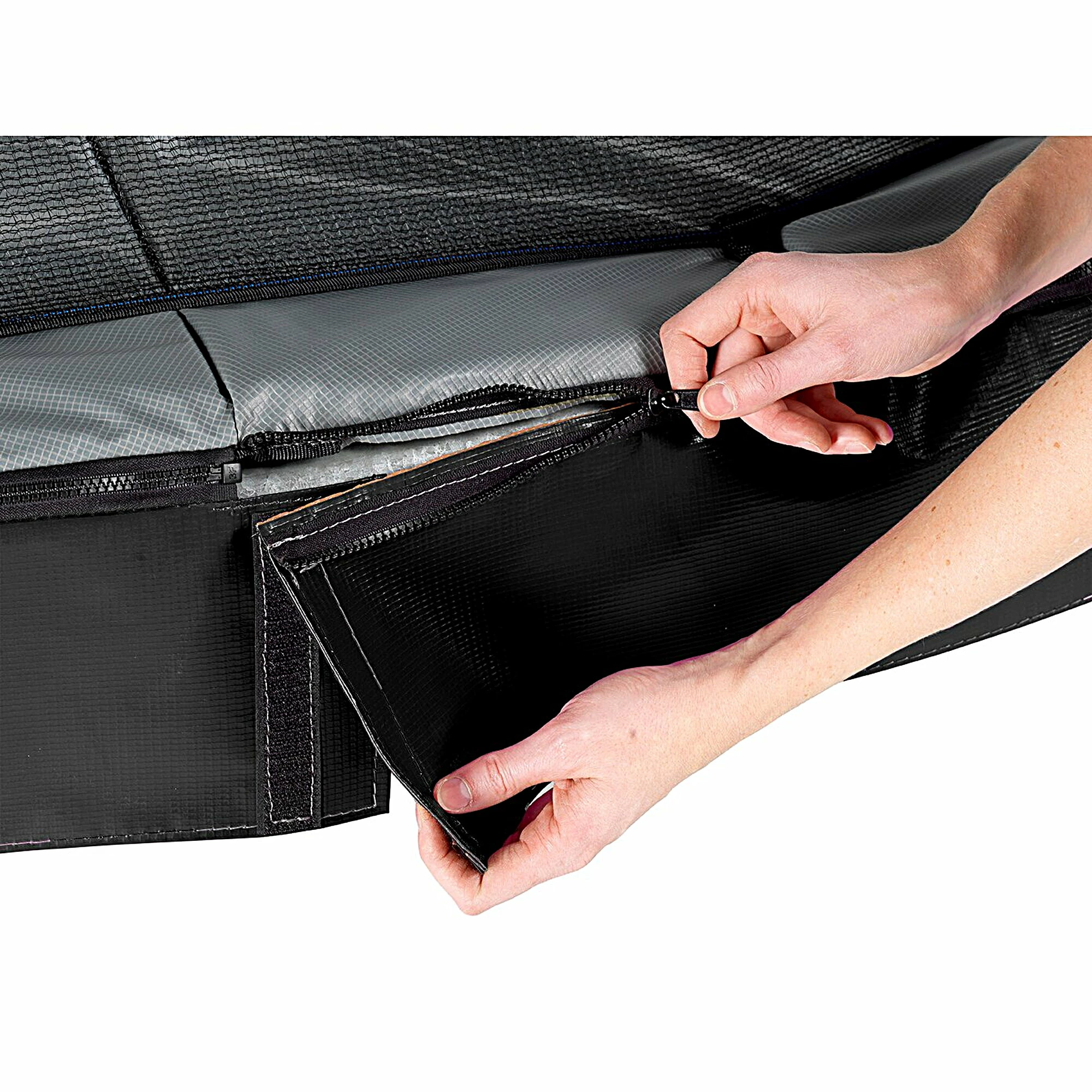 EXIT TOYS EXIT Elegant Premium Trampoline 214x366cm Met Deluxe Veiligheidsnet - Zwart 3 EXIT TOYS EXIT Elegant Premium Trampoline 214x366cm Met Deluxe Veiligheidsnet - Zwart - Afbeelding 3