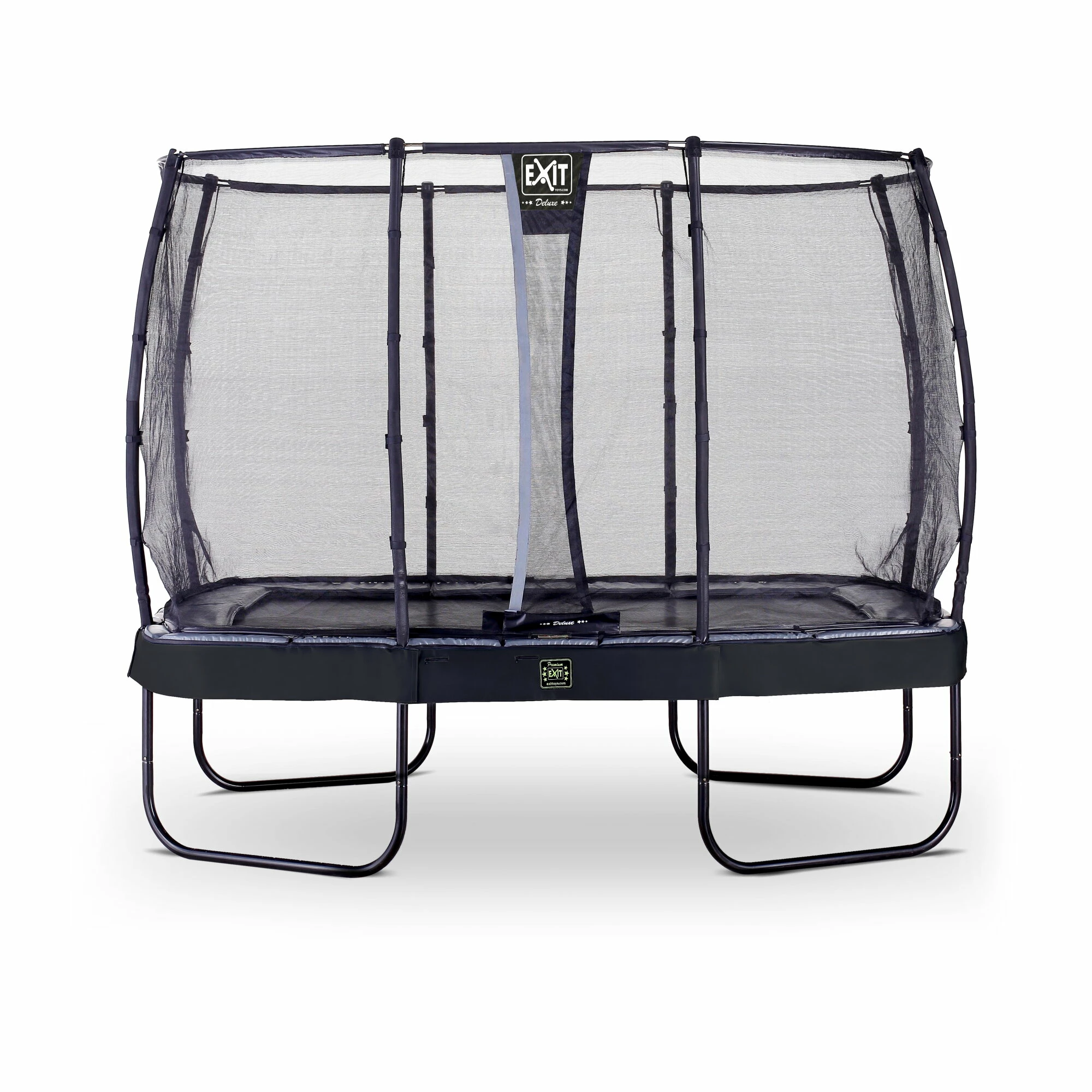 EXIT TOYS EXIT Elegant Premium Trampoline 214x366cm Met Deluxe Veiligheidsnet - Zwart 1 EXIT TOYS EXIT Elegant Premium Trampoline 214x366cm Met Deluxe Veiligheidsnet - Zwart