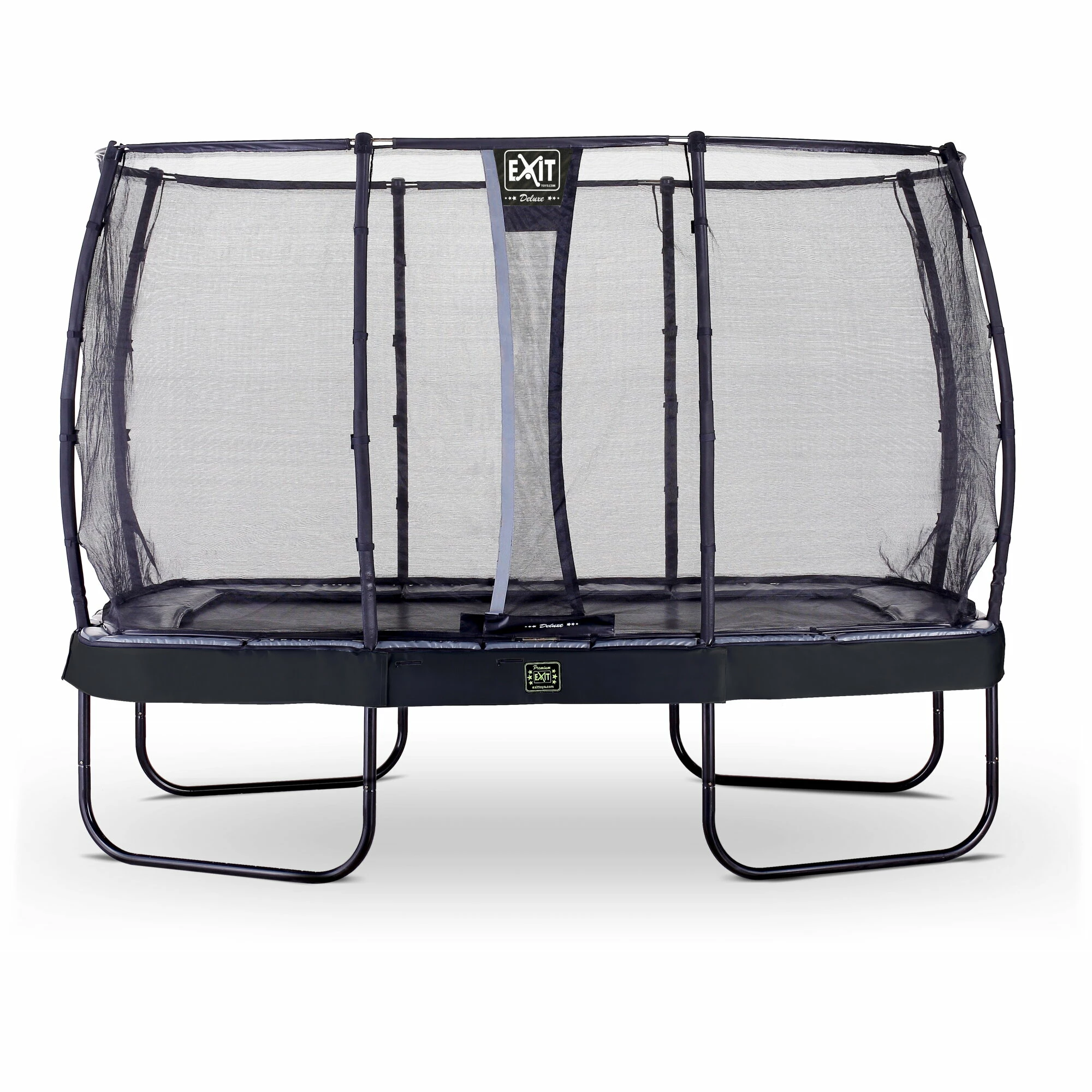 EXIT TOYS EXIT Elegant Premium Trampoline 244x427cm Met Deluxe Veiligheidsnet - Zwart 1 EXIT TOYS EXIT Elegant Premium Trampoline 244x427cm Met Deluxe Veiligheidsnet - Zwart
