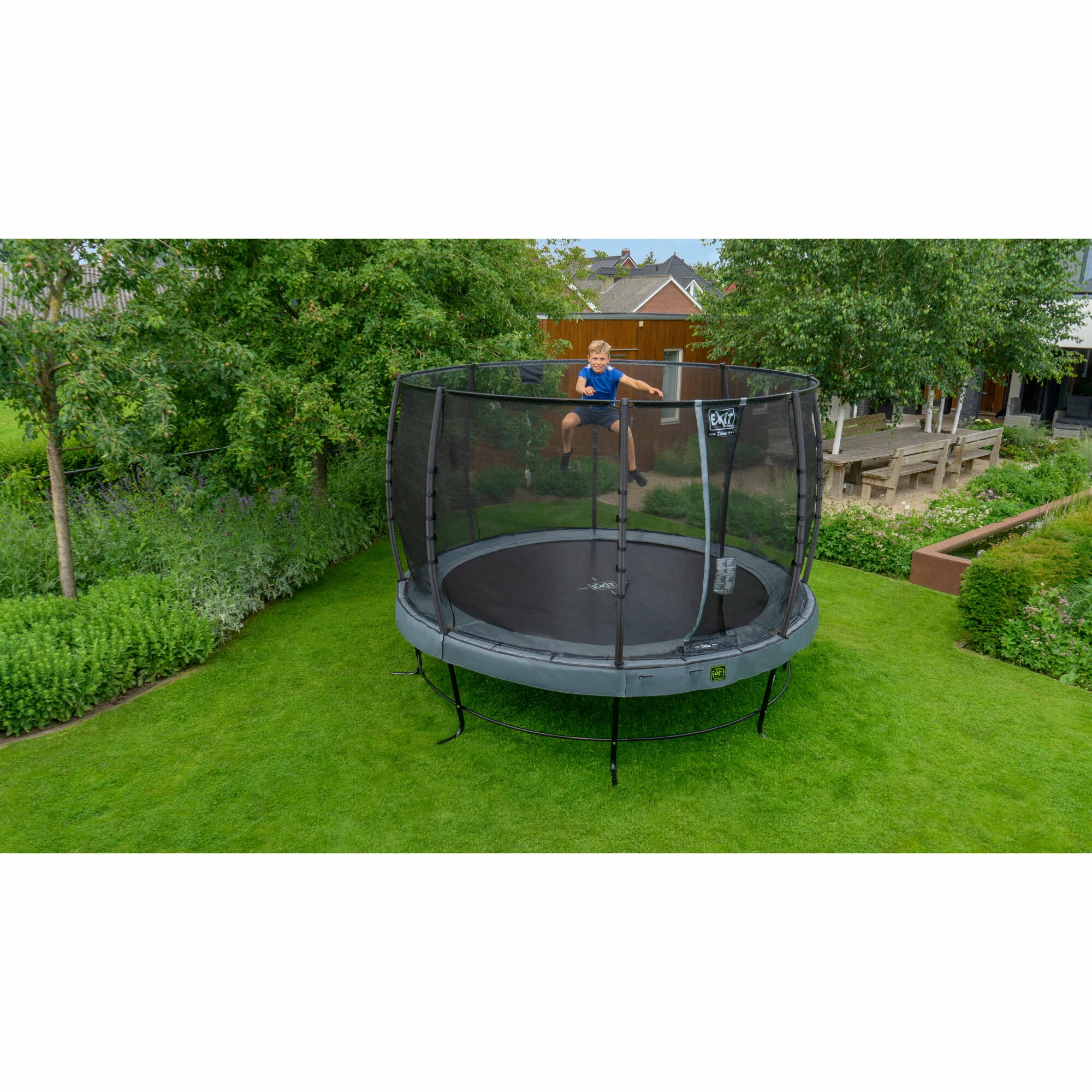 EXIT TOYS EXIT Elegant Premium Trampoline ø253cm Met Deluxe Veiligheidsnet - Grijs 13 EXIT TOYS EXIT Elegant Premium Trampoline ø253cm Met Deluxe Veiligheidsnet - Grijs - Afbeelding 13