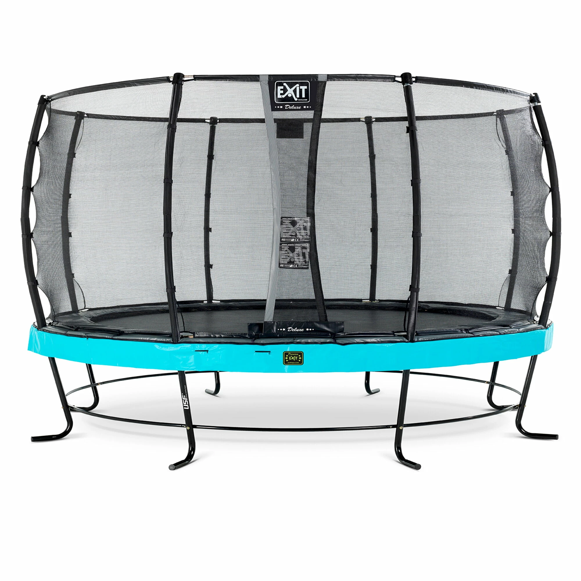 EXIT TOYS EXIT Elegant Premium Trampoline ø427cm Met Deluxe Veiligheidsnet - Blauw 1 EXIT TOYS EXIT Elegant Premium Trampoline ø427cm Met Deluxe Veiligheidsnet - Blauw