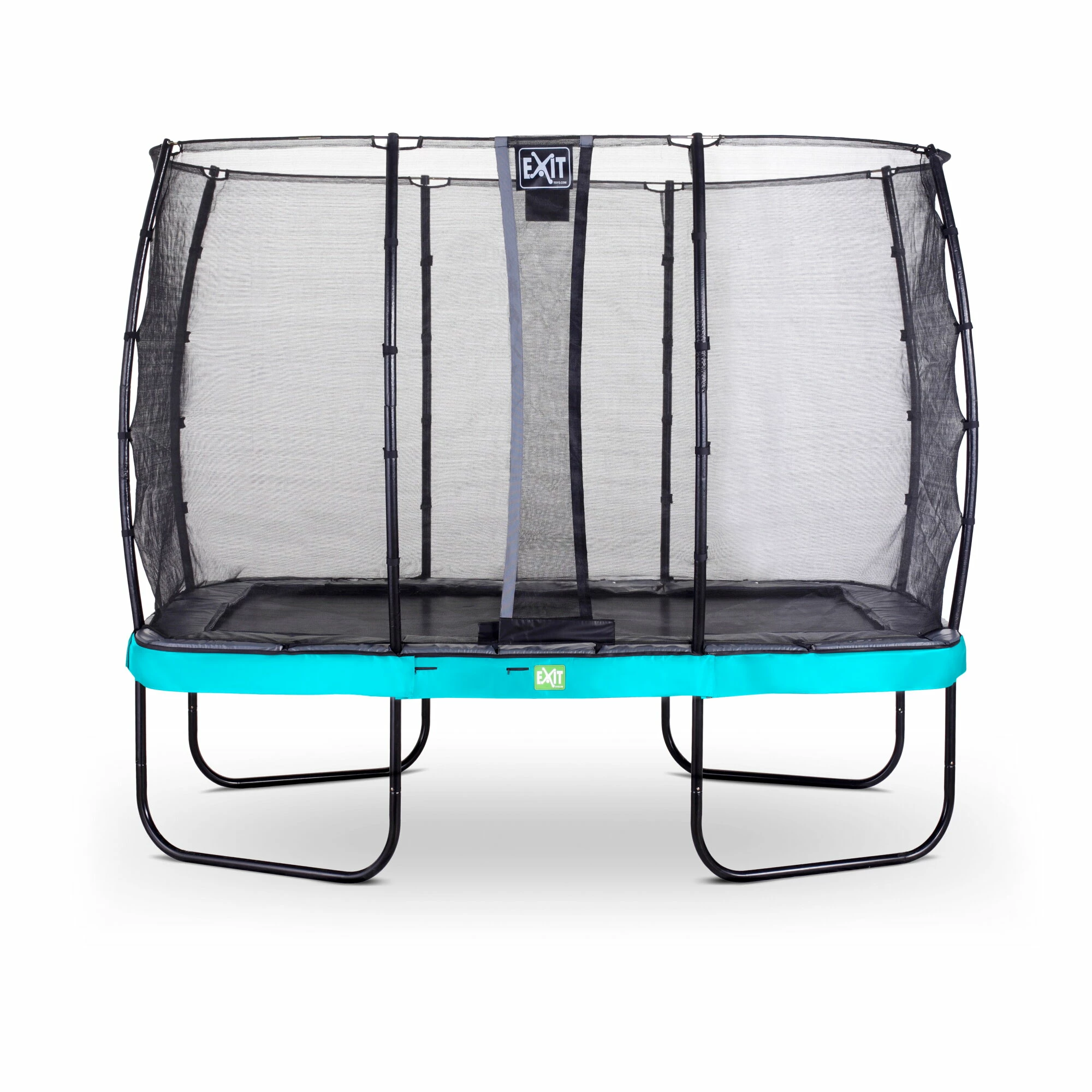 EXIT TOYS EXIT Elegant Trampoline 214x366cm Met Economy Veiligheidsnet - Blauw 1 EXIT TOYS EXIT Elegant Trampoline 214x366cm Met Economy Veiligheidsnet - Blauw