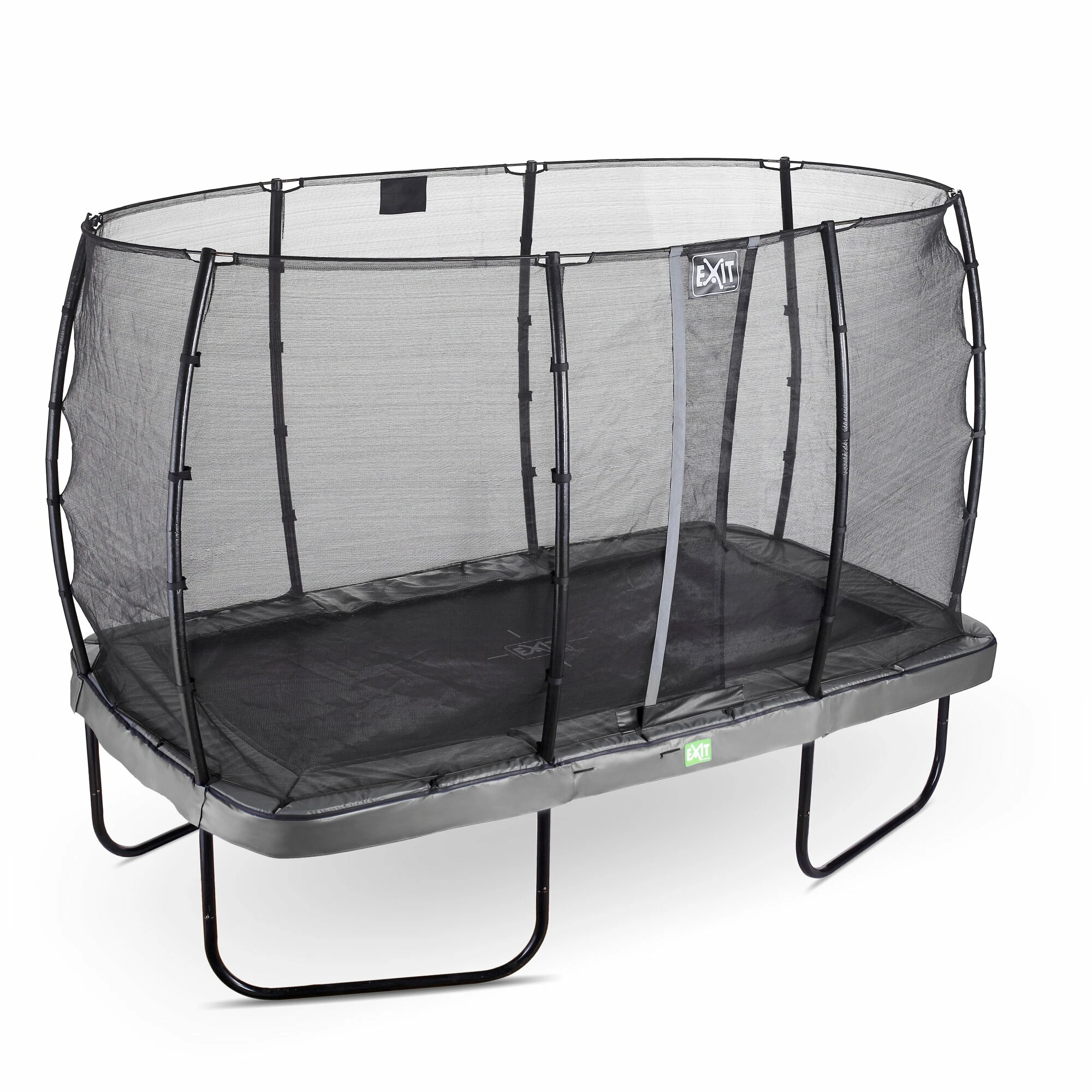 EXIT TOYS EXIT Elegant Trampoline 214x366cm Met Economy Veiligheidsnet - Grijs 2 EXIT TOYS EXIT Elegant Trampoline 214x366cm Met Economy Veiligheidsnet - Grijs - Afbeelding 2