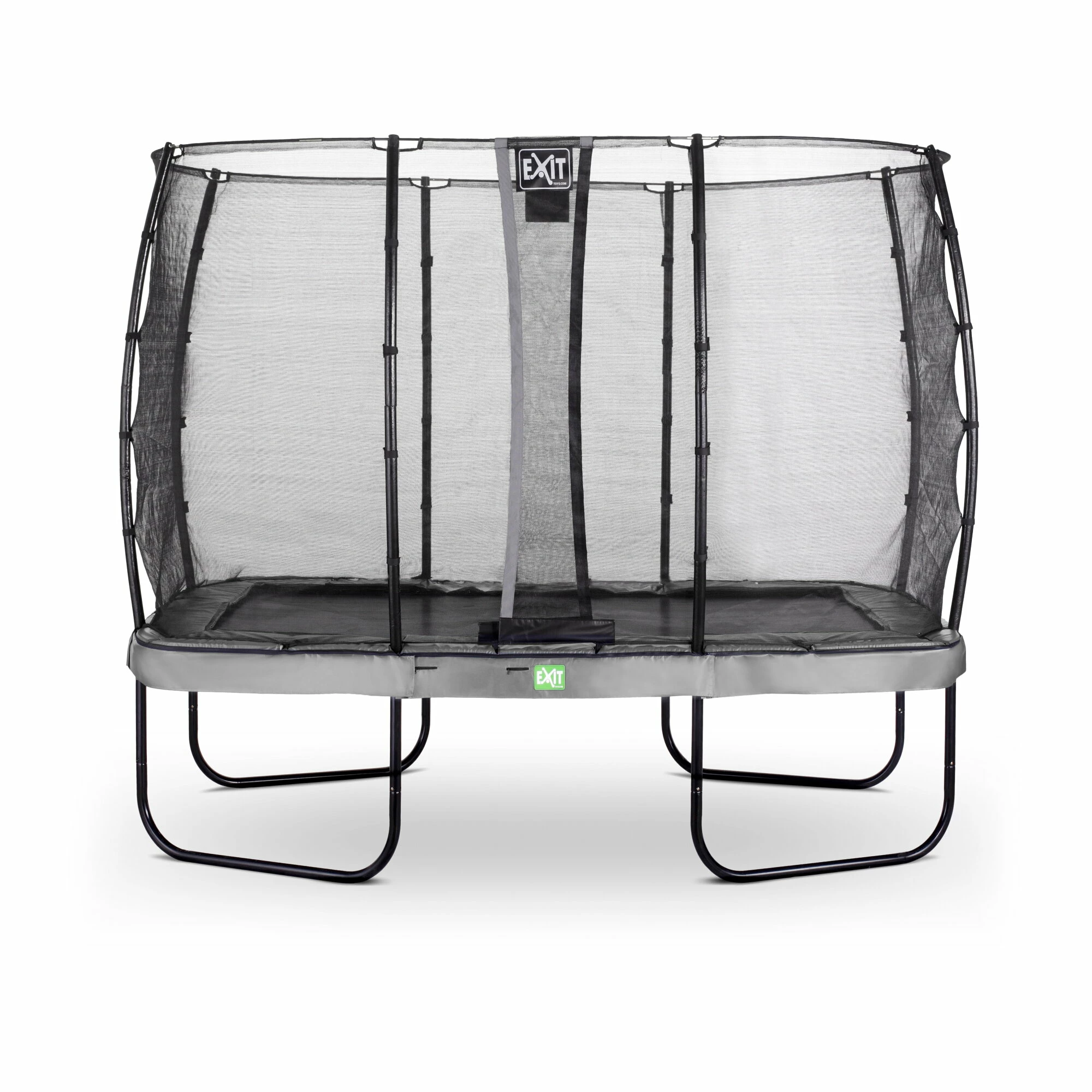 EXIT TOYS EXIT Elegant Trampoline 214x366cm Met Economy Veiligheidsnet - Grijs 1 EXIT TOYS EXIT Elegant Trampoline 214x366cm Met Economy Veiligheidsnet - Grijs