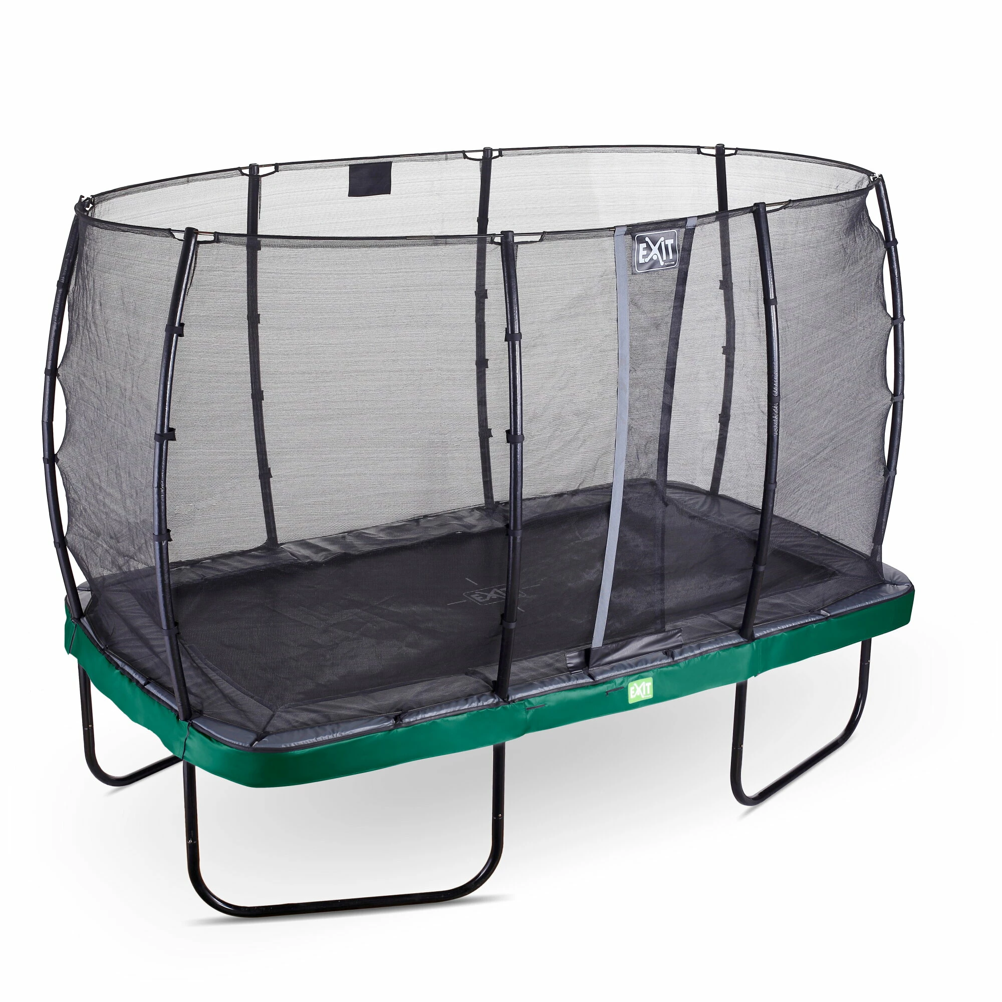 EXIT TOYS EXIT Elegant Trampoline 214x366cm Met Economy Veiligheidsnet - Groen 2 EXIT TOYS EXIT Elegant Trampoline 214x366cm Met Economy Veiligheidsnet - Groen - Afbeelding 2