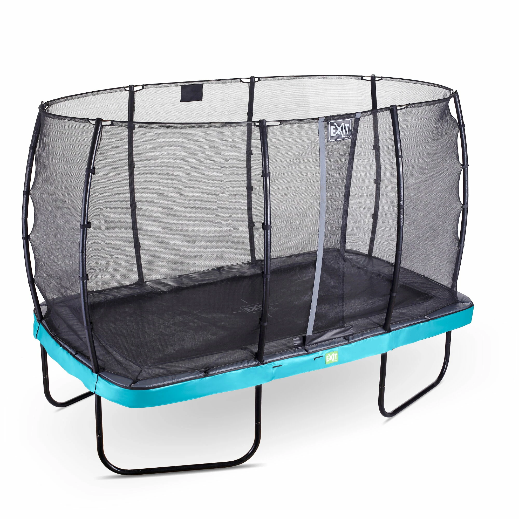 EXIT TOYS EXIT Elegant Trampoline 244x427cm Met Economy Veiligheidsnet - Blauw 2 EXIT TOYS EXIT Elegant Trampoline 244x427cm Met Economy Veiligheidsnet - Blauw - Afbeelding 2