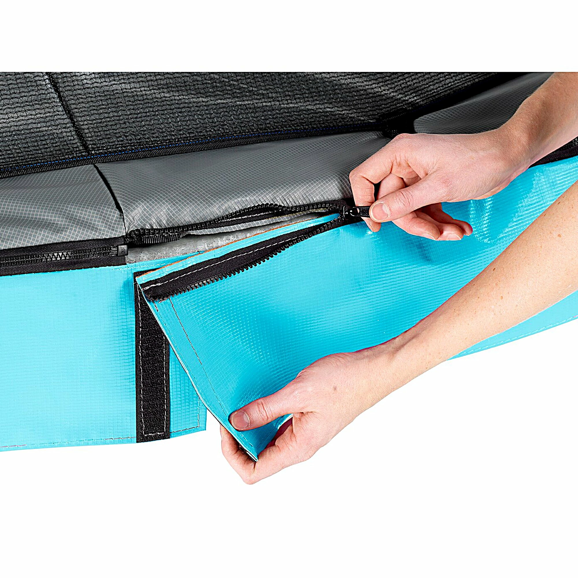 EXIT TOYS EXIT Elegant Trampoline 244x427cm Met Economy Veiligheidsnet - Blauw 3 EXIT TOYS EXIT Elegant Trampoline 244x427cm Met Economy Veiligheidsnet - Blauw - Afbeelding 3