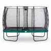 EXIT TOYS EXIT Elegant Trampoline 244x427cm Met Economy Veiligheidsnet - Groen