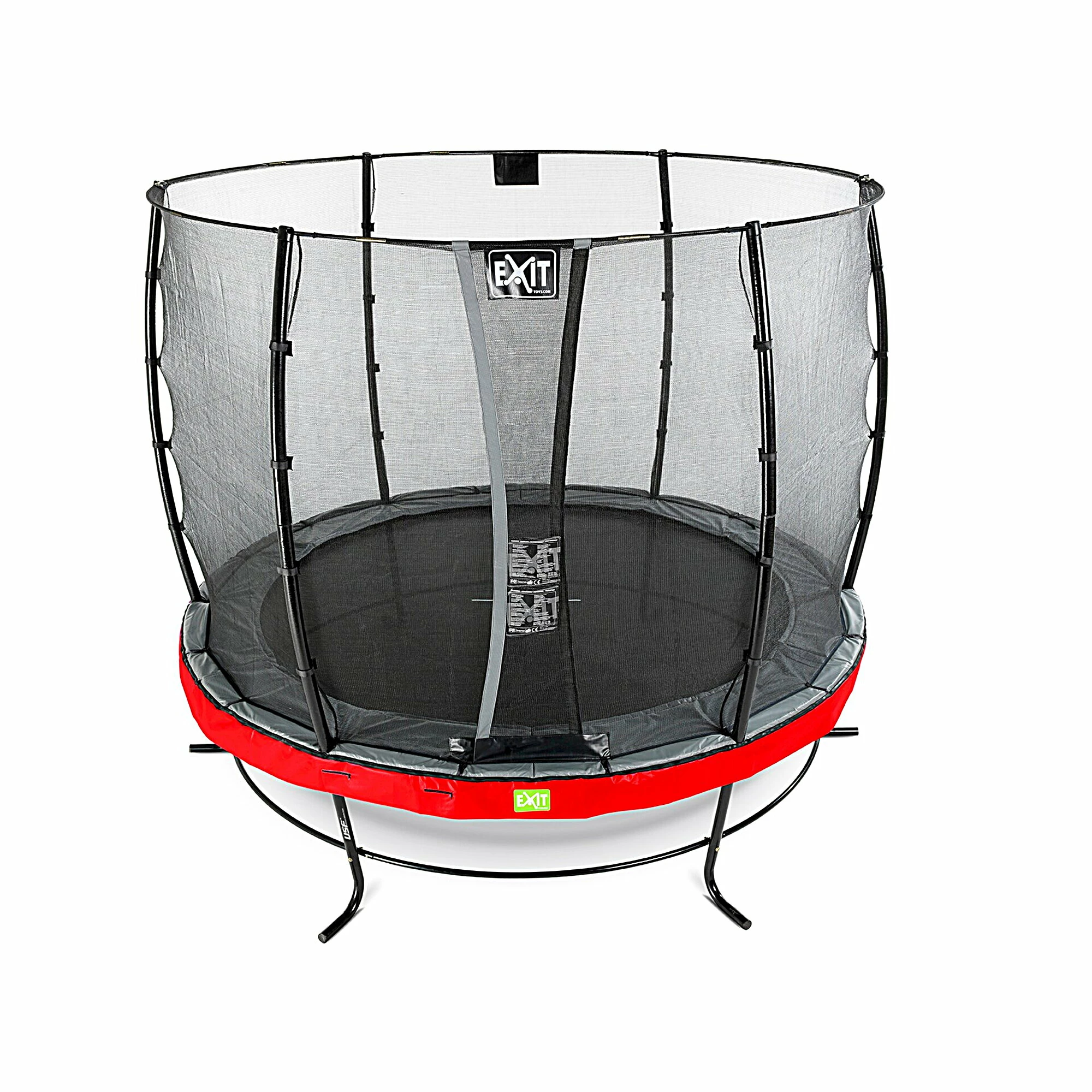EXIT TOYS EXIT Elegant Trampoline ø253cm Met Economy Veiligheidsnet - Rood 2 EXIT TOYS EXIT Elegant Trampoline ø253cm Met Economy Veiligheidsnet - Rood - Afbeelding 2