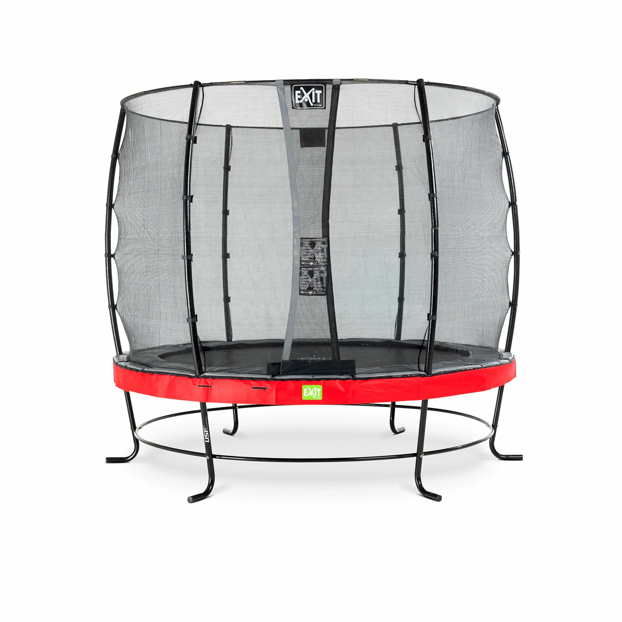 EXIT TOYS EXIT Elegant Trampoline ø253cm Met Economy Veiligheidsnet - Rood 1 EXIT TOYS EXIT Elegant Trampoline ø253cm Met Economy Veiligheidsnet - Rood
