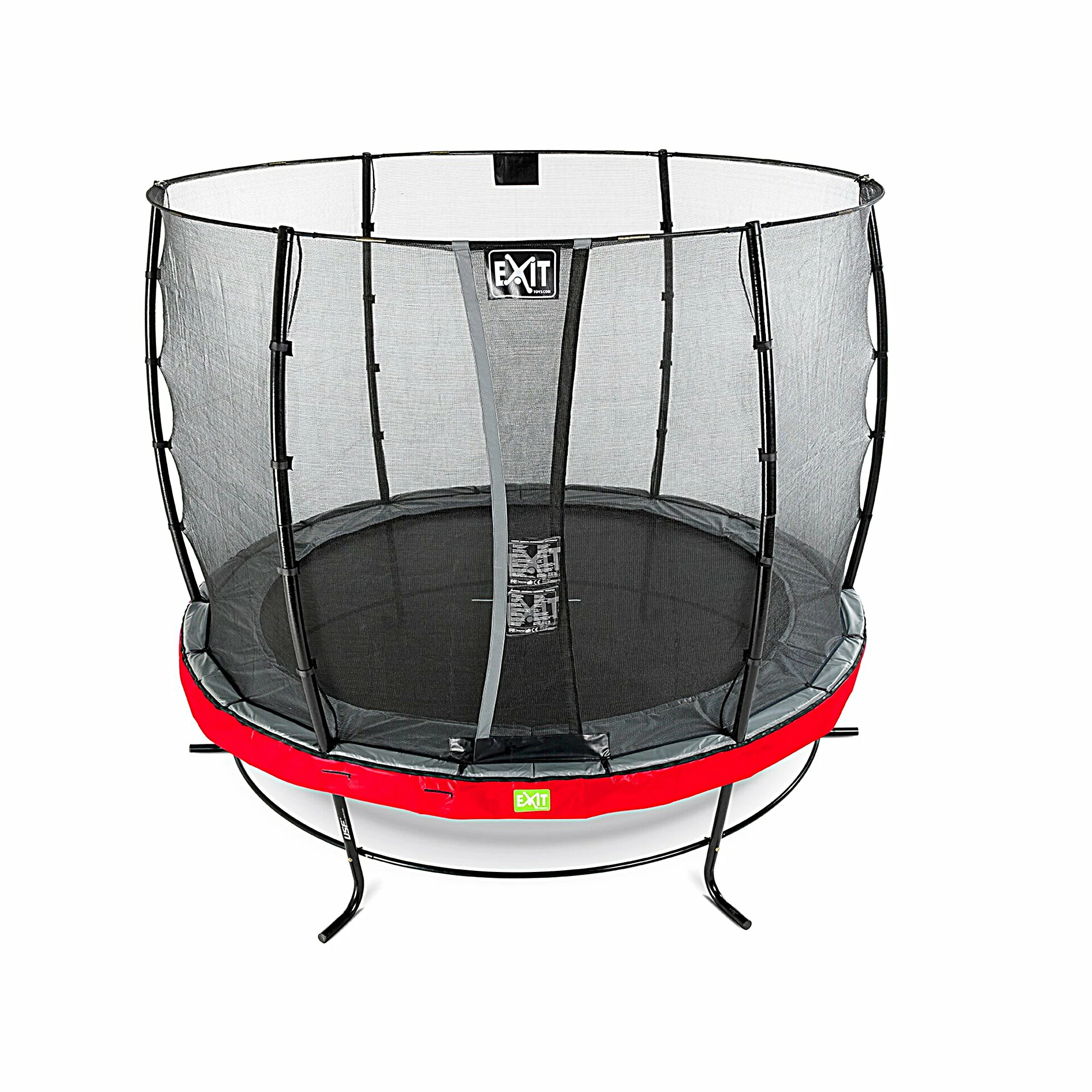 EXIT TOYS EXIT Elegant Trampoline ø305cm Met Economy Veiligheidsnet - Rood 2 EXIT TOYS EXIT Elegant Trampoline ø305cm Met Economy Veiligheidsnet - Rood - Afbeelding 2