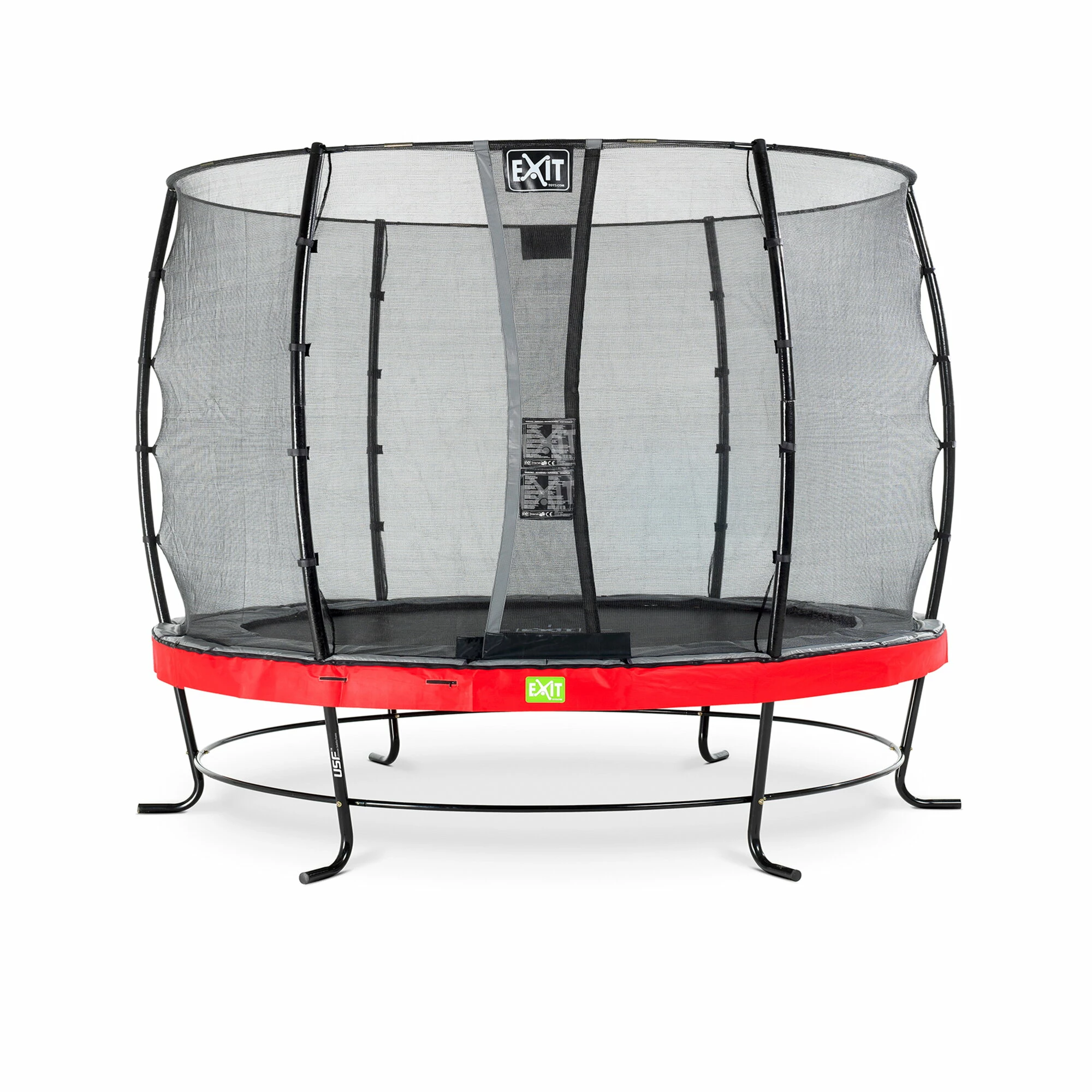 EXIT TOYS EXIT Elegant Trampoline ø305cm Met Economy Veiligheidsnet - Rood 1 EXIT TOYS EXIT Elegant Trampoline ø305cm Met Economy Veiligheidsnet - Rood