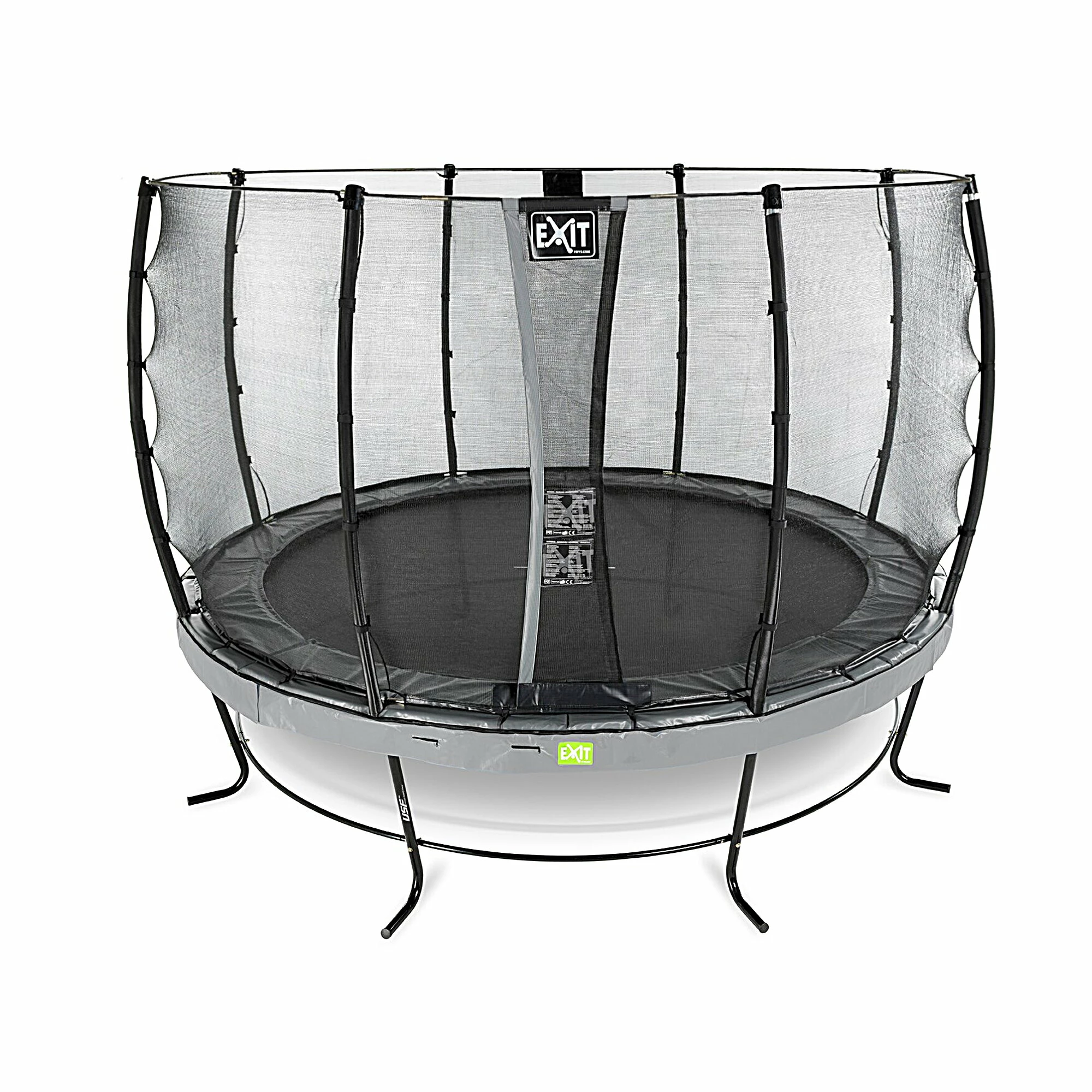 EXIT TOYS EXIT Elegant Trampoline ø427cm Met Economy Veiligheidsnet - Grijs 2 EXIT TOYS EXIT Elegant Trampoline ø427cm Met Economy Veiligheidsnet - Grijs - Afbeelding 2
