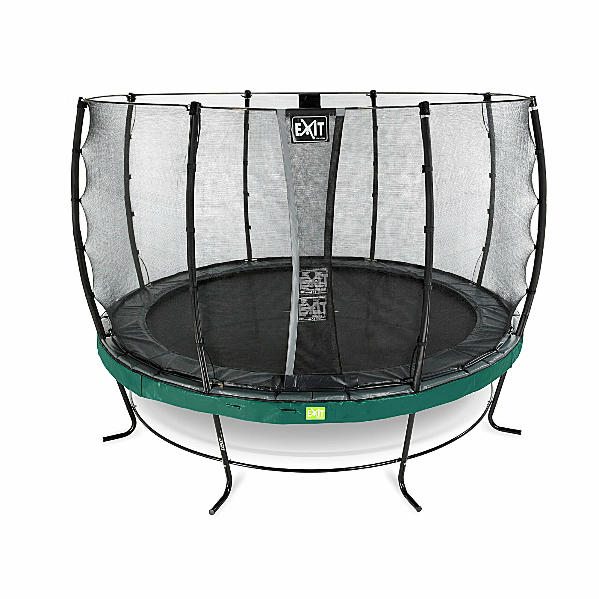 EXIT TOYS EXIT Elegant Trampoline ø427cm Met Economy Veiligheidsnet - Groen 2 EXIT TOYS EXIT Elegant Trampoline ø427cm Met Economy Veiligheidsnet - Groen - Afbeelding 2