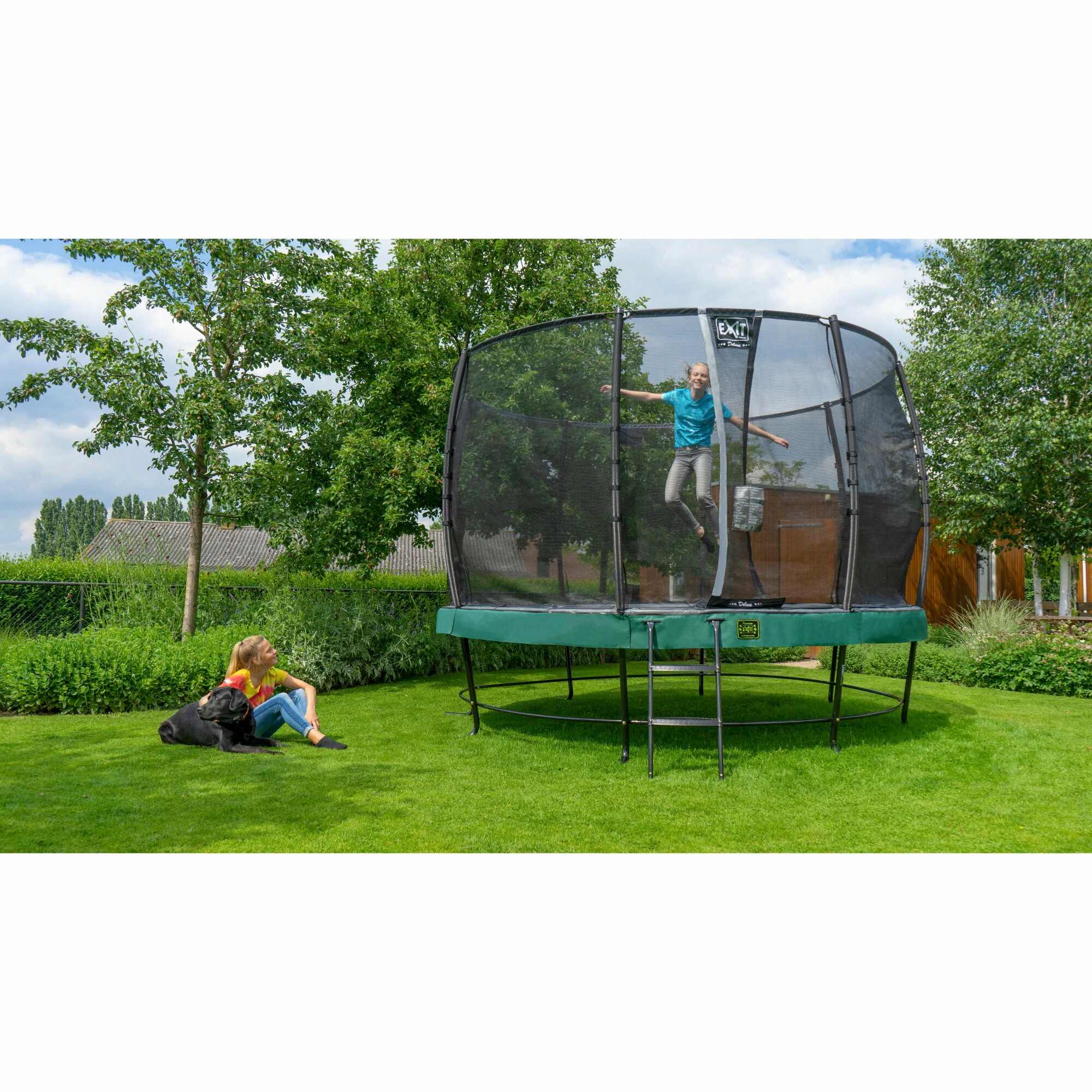 EXIT TOYS EXIT Elegant Trampoline ø427cm Met Economy Veiligheidsnet - Groen 13 EXIT TOYS EXIT Elegant Trampoline ø427cm Met Economy Veiligheidsnet - Groen - Afbeelding 13