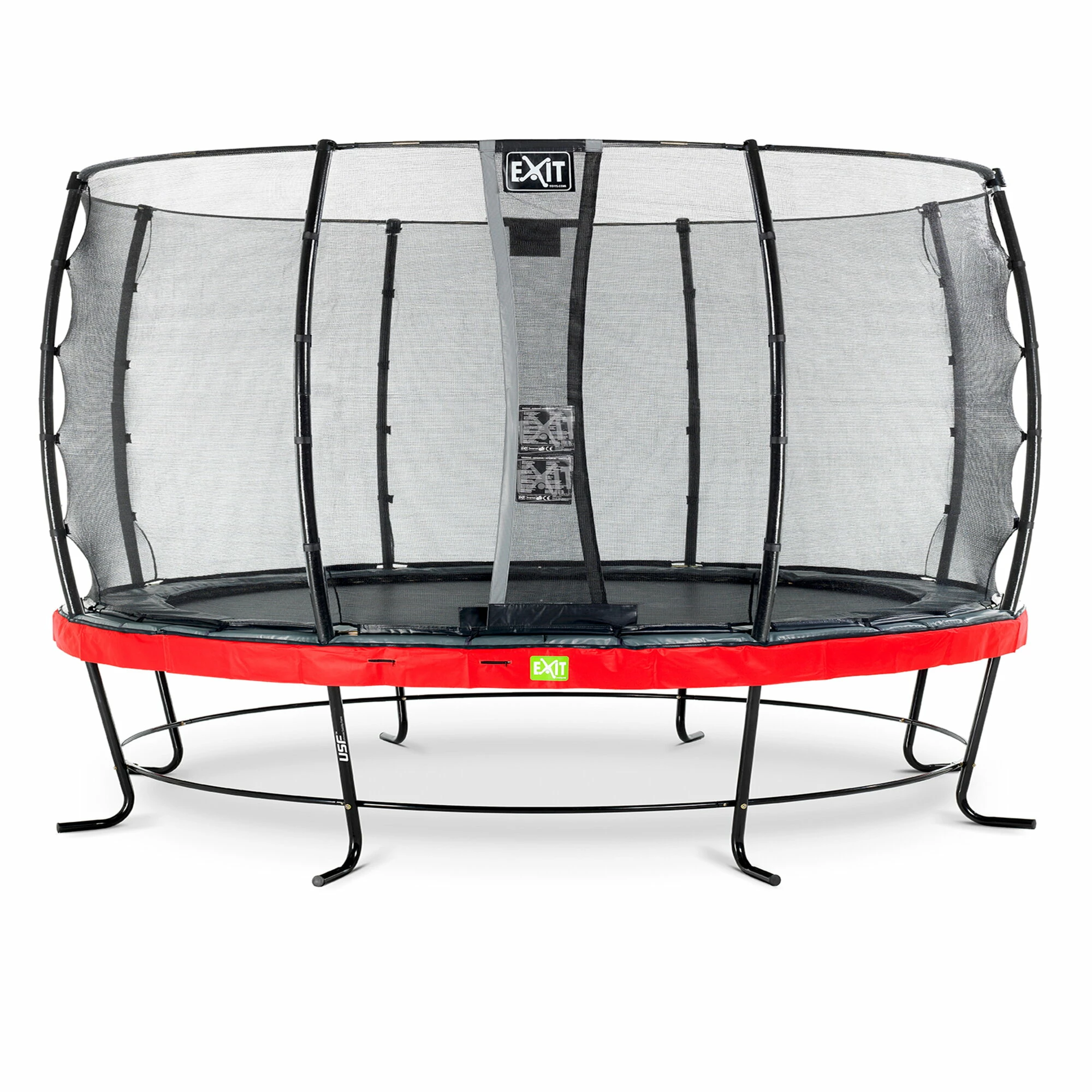 EXIT TOYS EXIT Elegant Trampoline ø427cm Met Economy Veiligheidsnet - Rood 1 EXIT TOYS EXIT Elegant Trampoline ø427cm Met Economy Veiligheidsnet - Rood