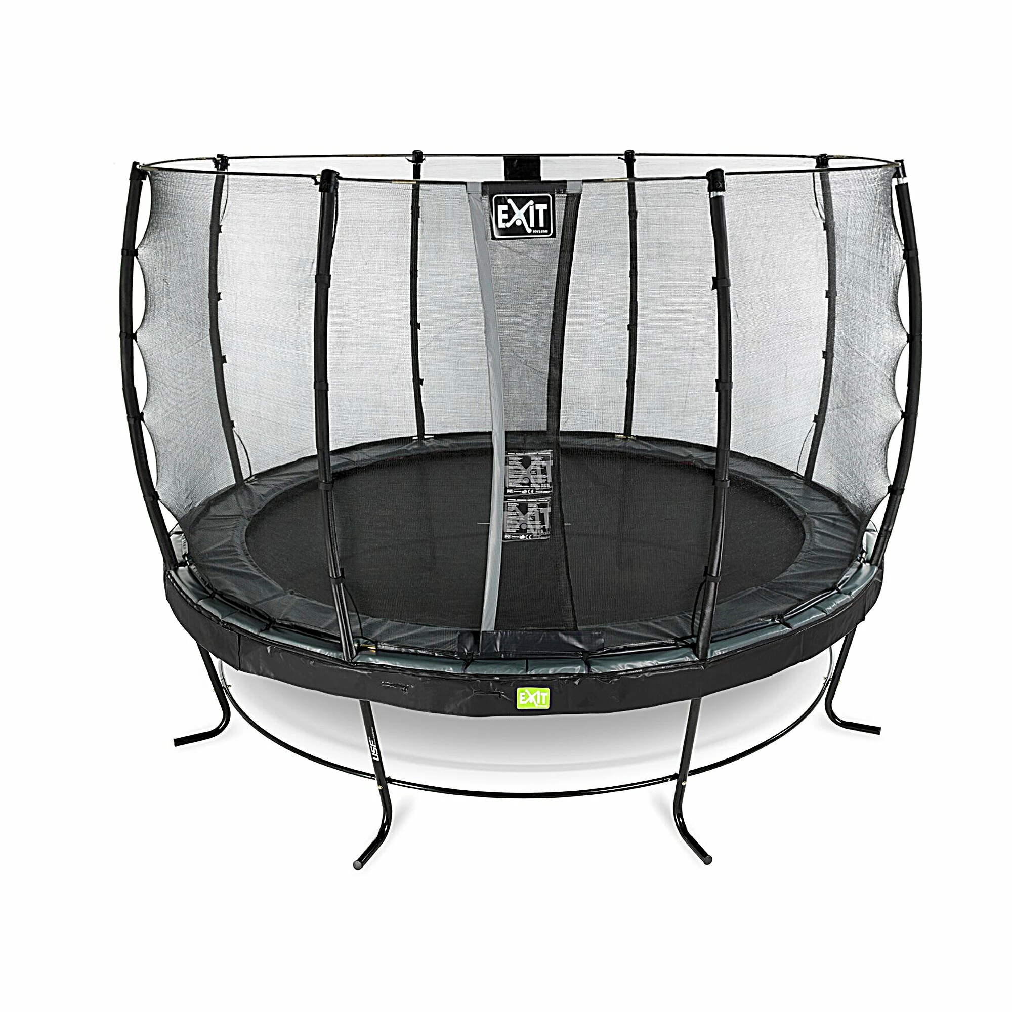 EXIT TOYS EXIT Elegant Trampoline ø427cm Met Economy Veiligheidsnet - Zwart 2 EXIT TOYS EXIT Elegant Trampoline ø427cm Met Economy Veiligheidsnet - Zwart - Afbeelding 2