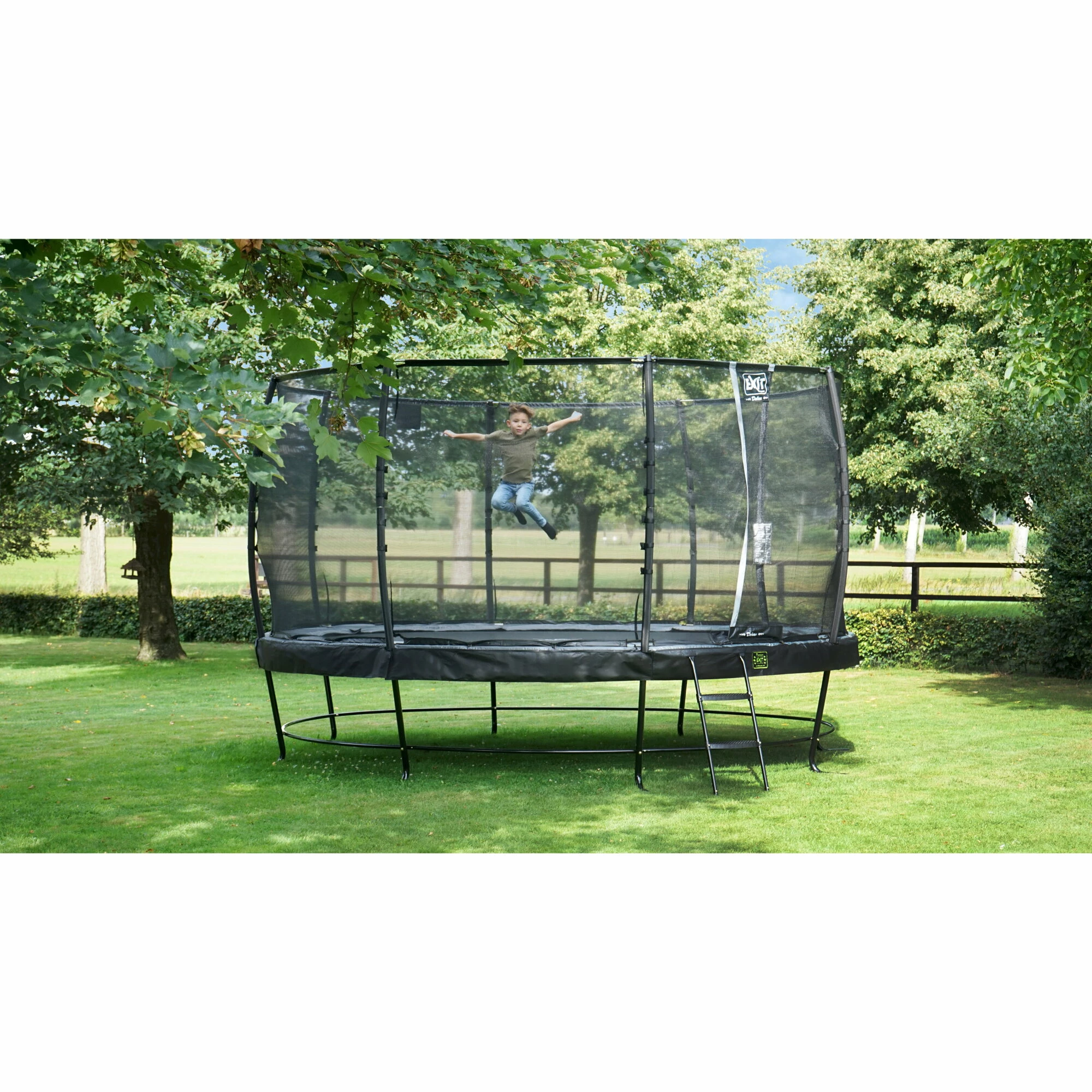 EXIT TOYS EXIT Elegant Trampoline ø427cm Met Economy Veiligheidsnet - Zwart 12 EXIT TOYS EXIT Elegant Trampoline ø427cm Met Economy Veiligheidsnet - Zwart - Afbeelding 12