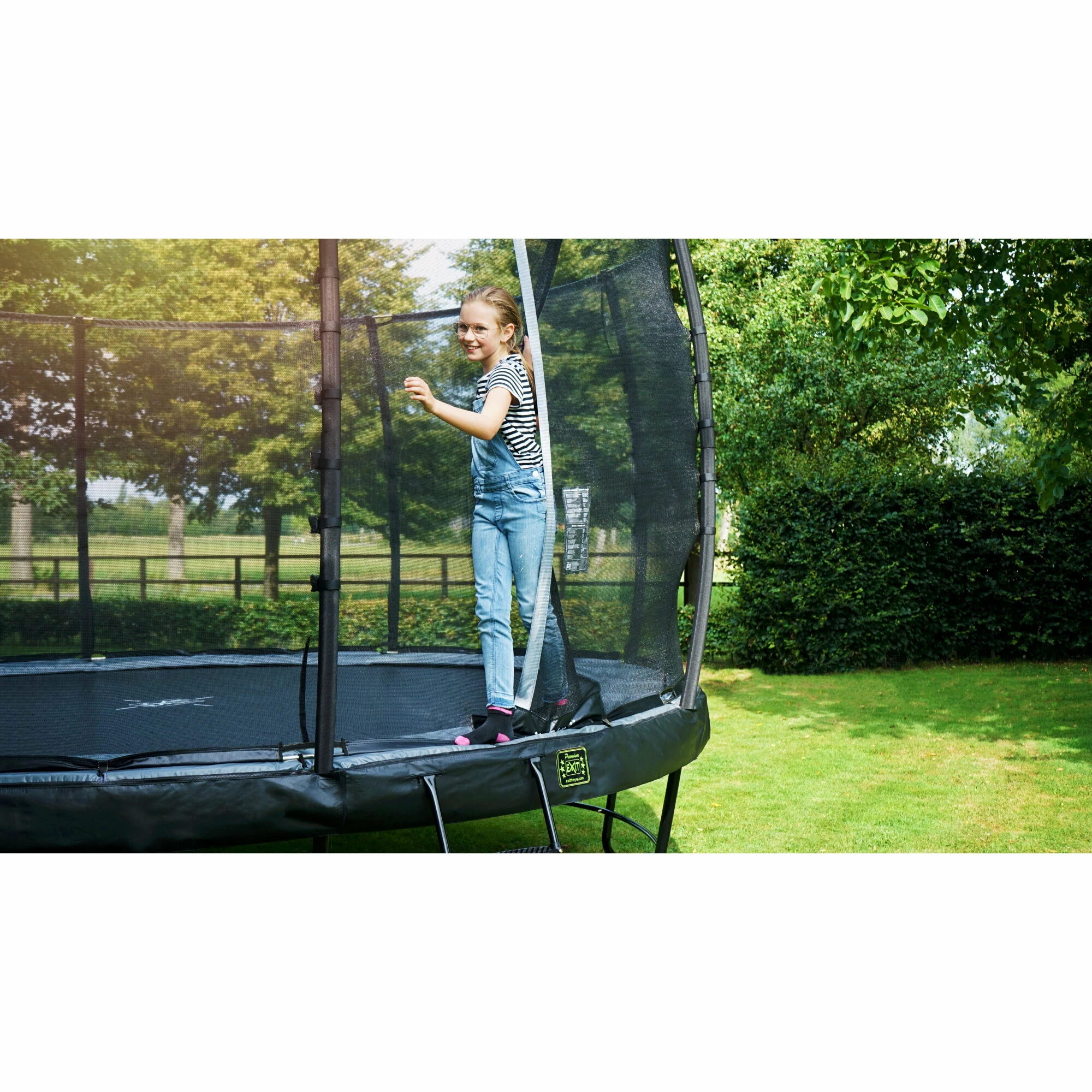 EXIT TOYS EXIT Elegant Trampoline ø427cm Met Economy Veiligheidsnet - Zwart 14 EXIT TOYS EXIT Elegant Trampoline ø427cm Met Economy Veiligheidsnet - Zwart - Afbeelding 14