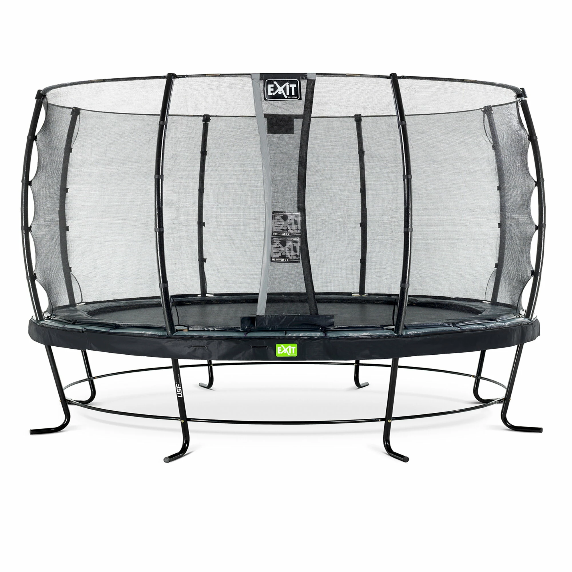 EXIT TOYS EXIT Elegant Trampoline ø427cm Met Economy Veiligheidsnet - Zwart 1 EXIT TOYS EXIT Elegant Trampoline ø427cm Met Economy Veiligheidsnet - Zwart