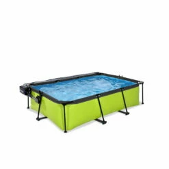 EXIT TOYS EXIT Lime Zwembad 220x150x65cm Met Filterpomp En Overkapping - Groen -NL Zwembad Verkoop exit lime zwembad 220x150x65cm met filterpomp en overkapping groen 2