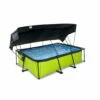 EXIT TOYS EXIT Lime Zwembad 220x150x65cm Met Filterpomp En Schaduwdoek - Groen