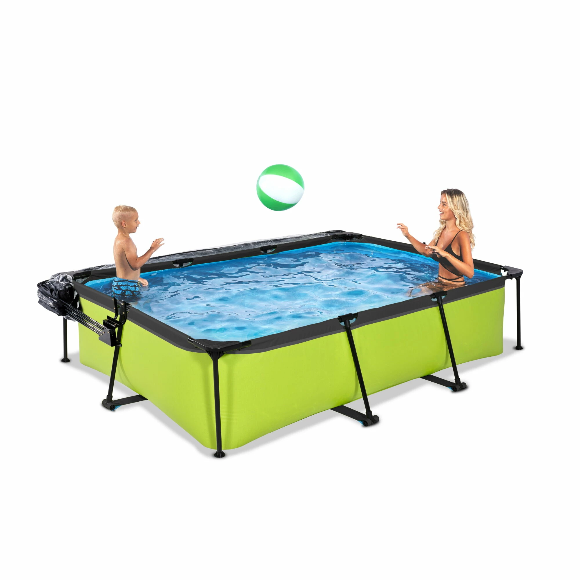 EXIT TOYS EXIT Lime Zwembad 300x200x65cm Met Filterpomp En Overkapping - Groen 10 EXIT TOYS EXIT Lime Zwembad 300x200x65cm Met Filterpomp En Overkapping - Groen - Afbeelding 10