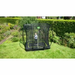 EXIT TOYS EXIT Silhouette Inground Trampoline 153x214cm Met Veiligheidsnet - Zwart -NL Zwembad Verkoop exit silhouette inground trampoline 153x214cm met veiligheidsnet zwart 8