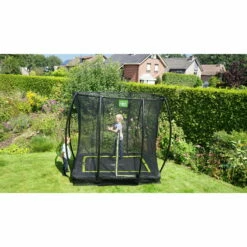 EXIT TOYS EXIT Silhouette Inground Trampoline 153x214cm Met Veiligheidsnet - Zwart -NL Zwembad Verkoop exit silhouette inground trampoline 153x214cm met veiligheidsnet zwart 9