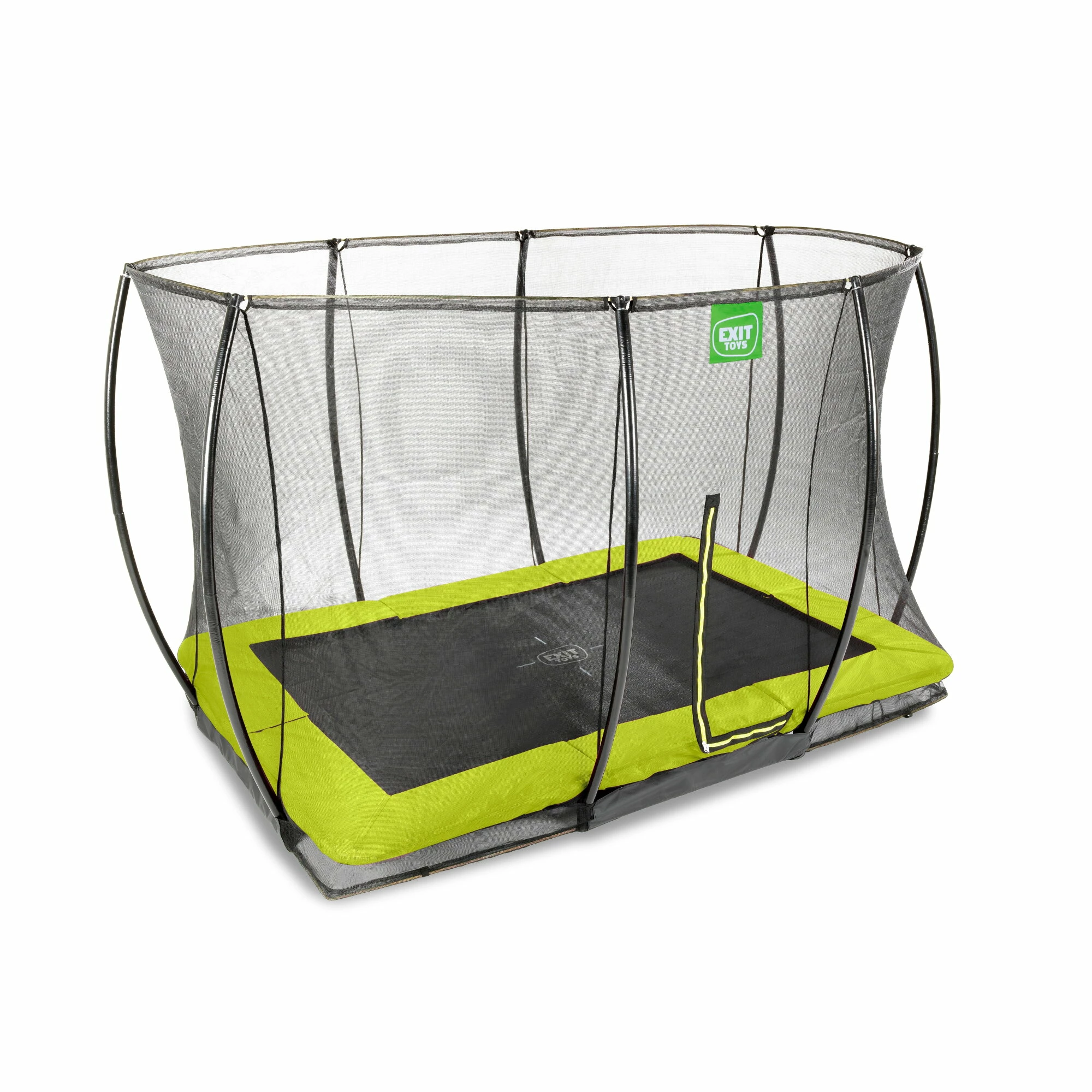 EXIT TOYS EXIT Silhouette Inground Trampoline 214x305cm Met Veiligheidsnet - Groen 3 EXIT TOYS EXIT Silhouette Inground Trampoline 214x305cm Met Veiligheidsnet - Groen - Afbeelding 3