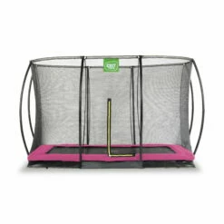 EXIT TOYS EXIT Silhouette Inground Trampoline 214x305cm Met Veiligheidsnet - Roze