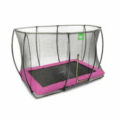 EXIT TOYS EXIT Silhouette Inground Trampoline 244x366cm Met Veiligheidsnet - Roze -NL Zwembad Verkoop exit silhouette inground trampoline 244x366cm met veiligheidsnet roze 2