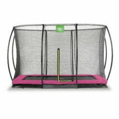 EXIT TOYS EXIT Silhouette Inground Trampoline 244x366cm Met Veiligheidsnet - Roze