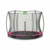 EXIT TOYS EXIT Silhouette Inground Trampoline ø244cm Met Veiligheidsnet - Roze