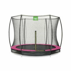 EXIT TOYS EXIT Silhouette Inground Trampoline ø244cm Met Veiligheidsnet - Roze