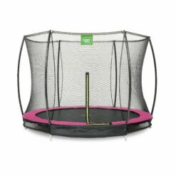 EXIT TOYS EXIT Silhouette Inground Trampoline ø305cm Met Veiligheidsnet - Roze
