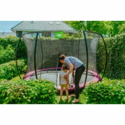 EXIT TOYS EXIT Silhouette Inground Trampoline ø366cm Met Veiligheidsnet - Roze -NL Zwembad Verkoop exit silhouette inground trampoline o366cm met veiligheidsnet roze 6