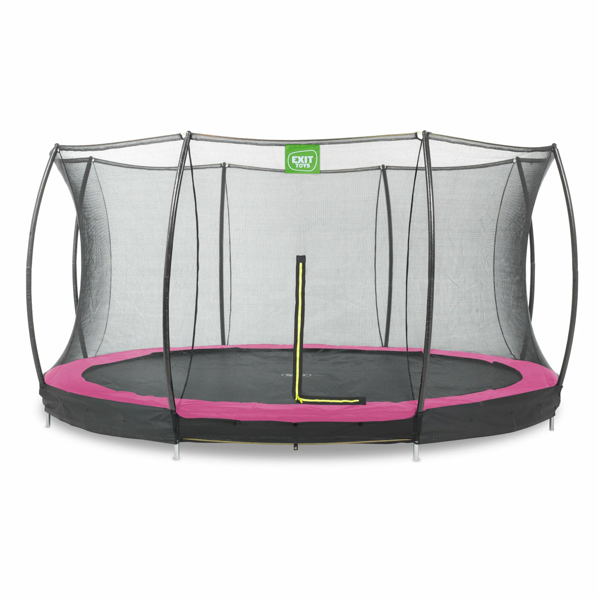 EXIT TOYS EXIT Silhouette Inground Trampoline ø427cm Met Veiligheidsnet - Roze 1 EXIT TOYS EXIT Silhouette Inground Trampoline ø427cm Met Veiligheidsnet - Roze
