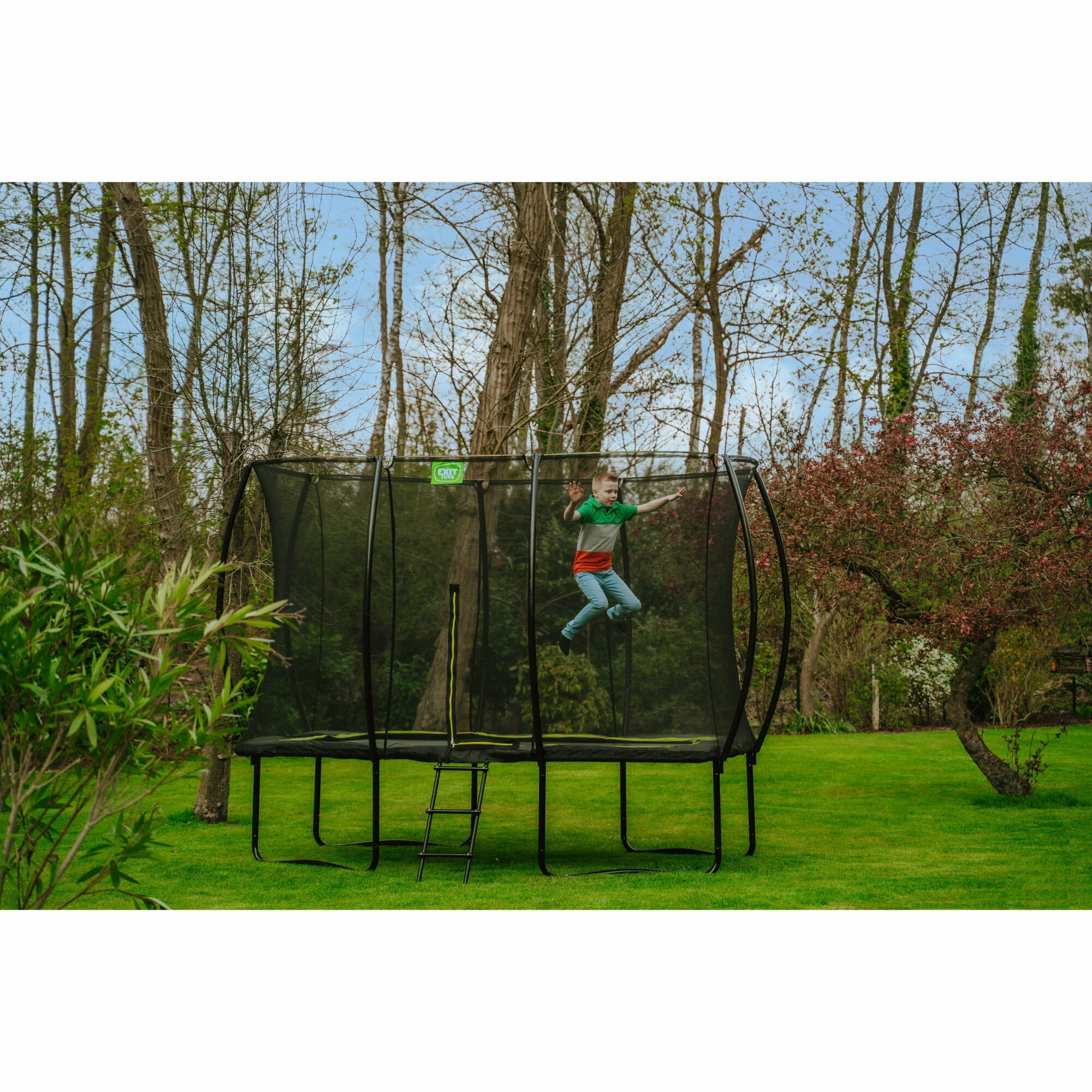 EXIT TOYS EXIT Silhouette Trampoline 244x366cm - Zwart 10 EXIT TOYS EXIT Silhouette Trampoline 244x366cm - Zwart - Afbeelding 10