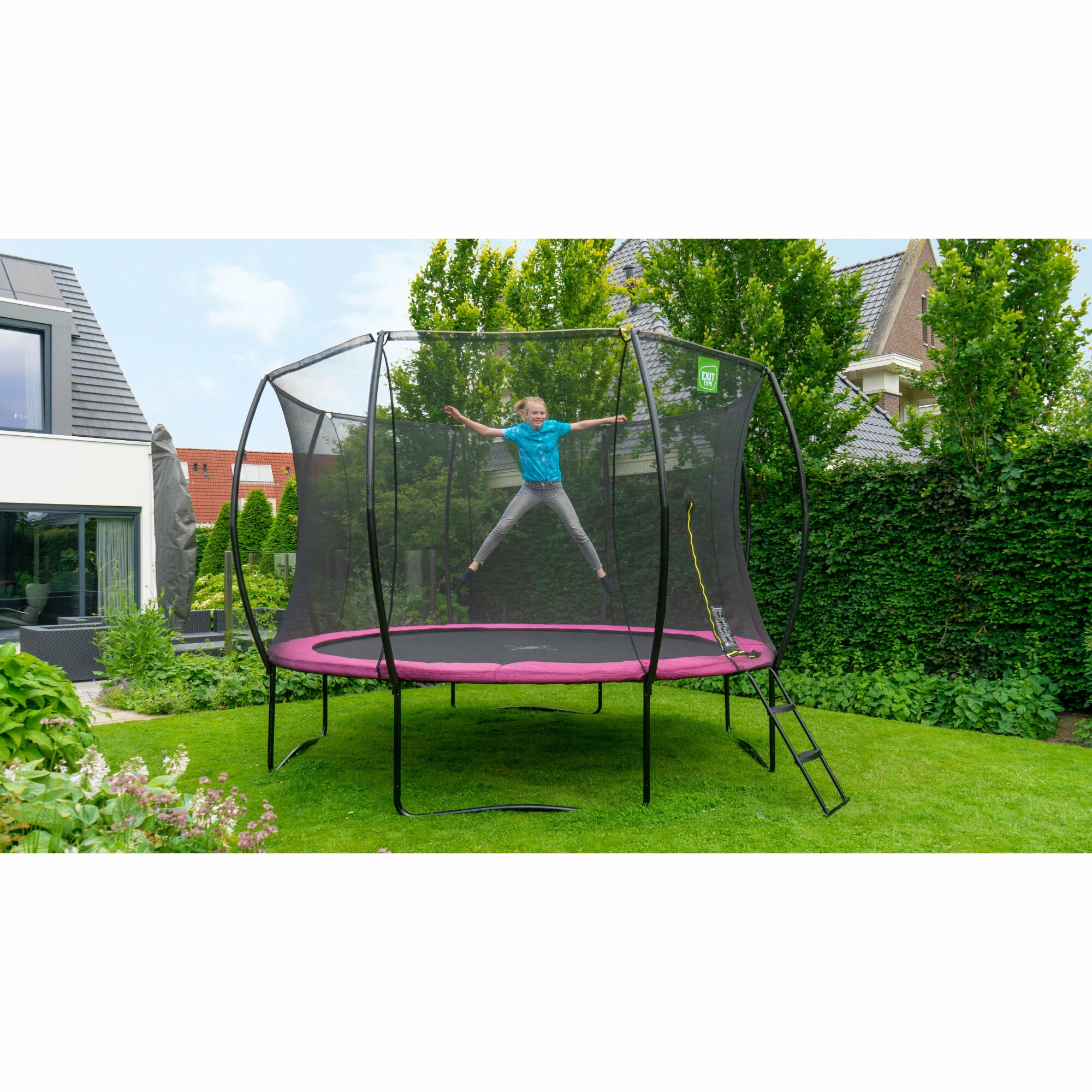EXIT TOYS EXIT Silhouette Trampoline ø244cm - Roze 7 EXIT TOYS EXIT Silhouette Trampoline ø244cm - Roze - Afbeelding 7