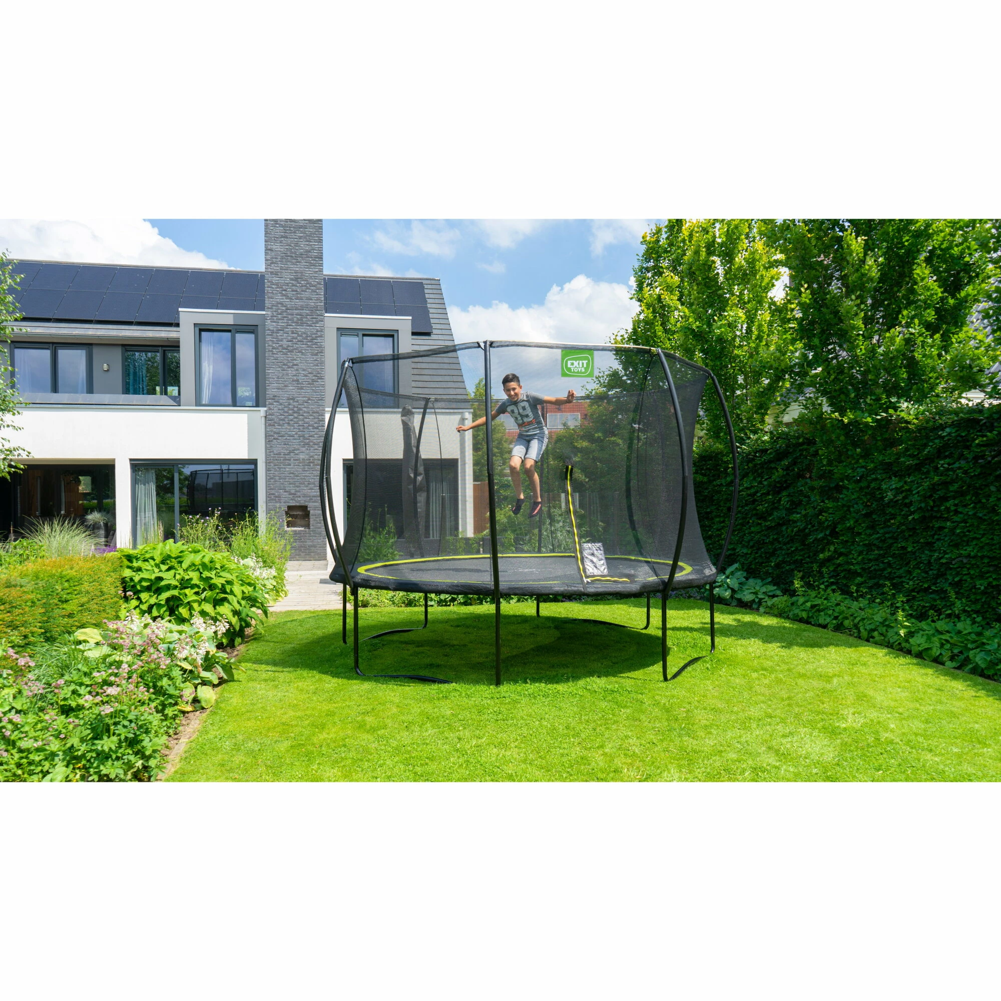 EXIT TOYS EXIT Silhouette Trampoline ø244cm - Zwart 6 EXIT TOYS EXIT Silhouette Trampoline ø244cm - Zwart - Afbeelding 6