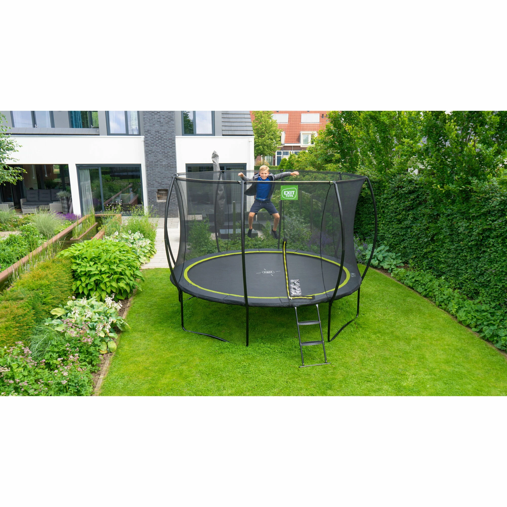 EXIT TOYS EXIT Silhouette Trampoline ø244cm - Zwart 8 EXIT TOYS EXIT Silhouette Trampoline ø244cm - Zwart - Afbeelding 8