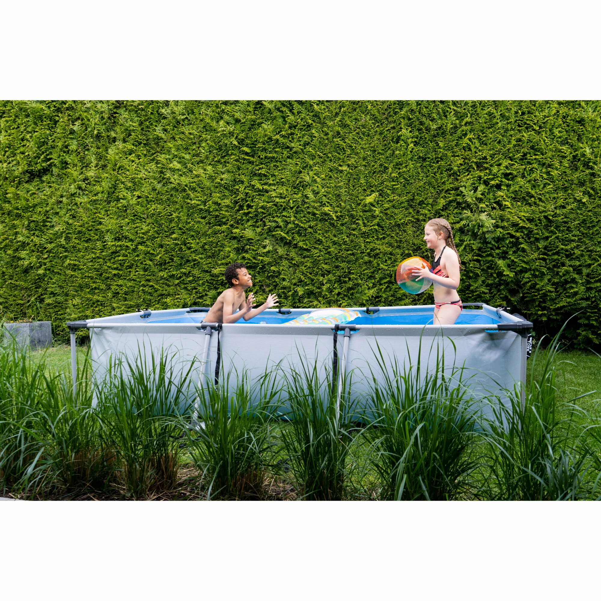 EXIT TOYS EXIT Soft Grey Zwembad 300x200x65cm Met Filterpomp - Grijs 9 EXIT TOYS EXIT Soft Grey Zwembad 300x200x65cm Met Filterpomp - Grijs - Afbeelding 9