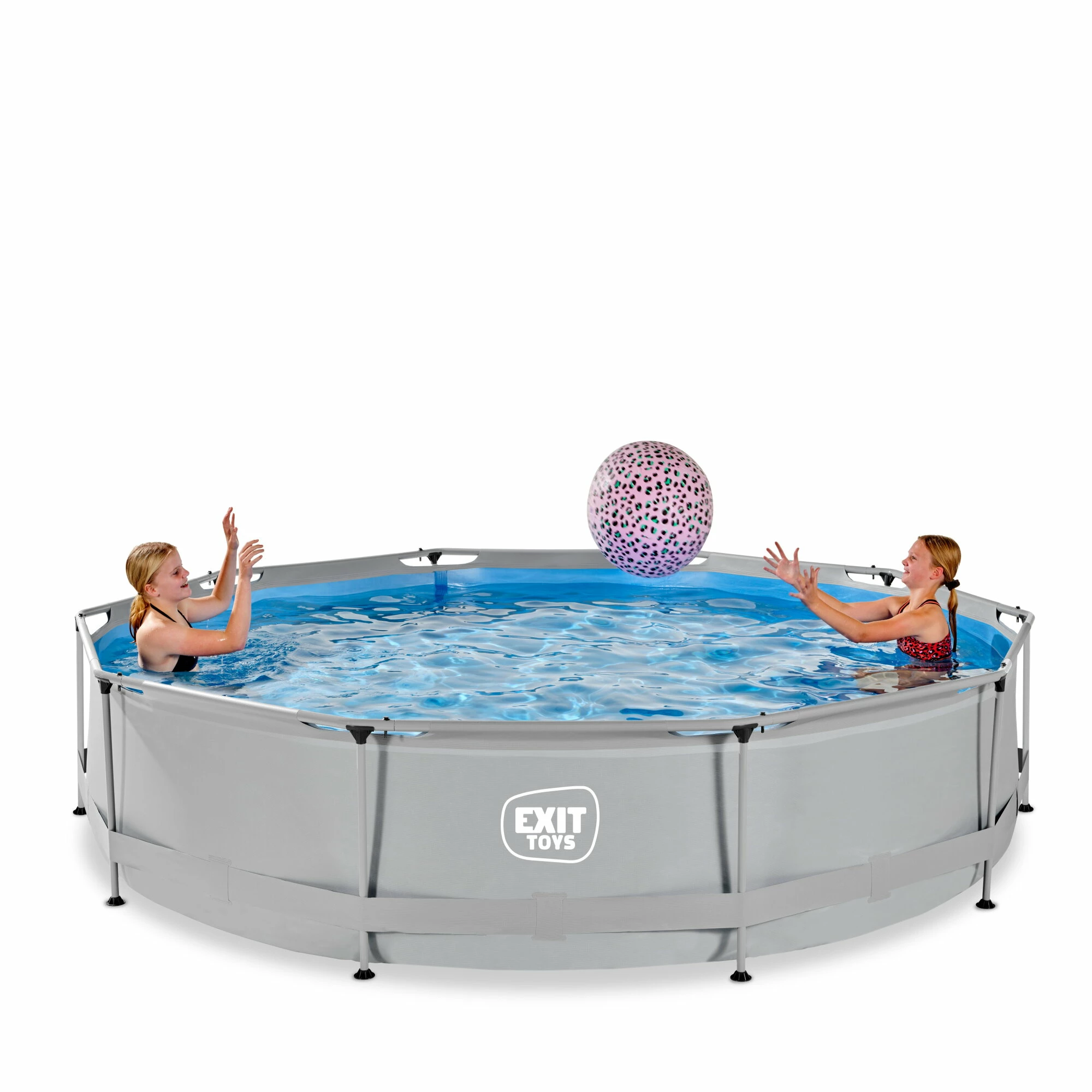 EXIT TOYS EXIT Soft Grey Zwembad ø360x76cm Met Filterpomp - Grijs 3 EXIT TOYS EXIT Soft Grey Zwembad ø360x76cm Met Filterpomp - Grijs - Afbeelding 3