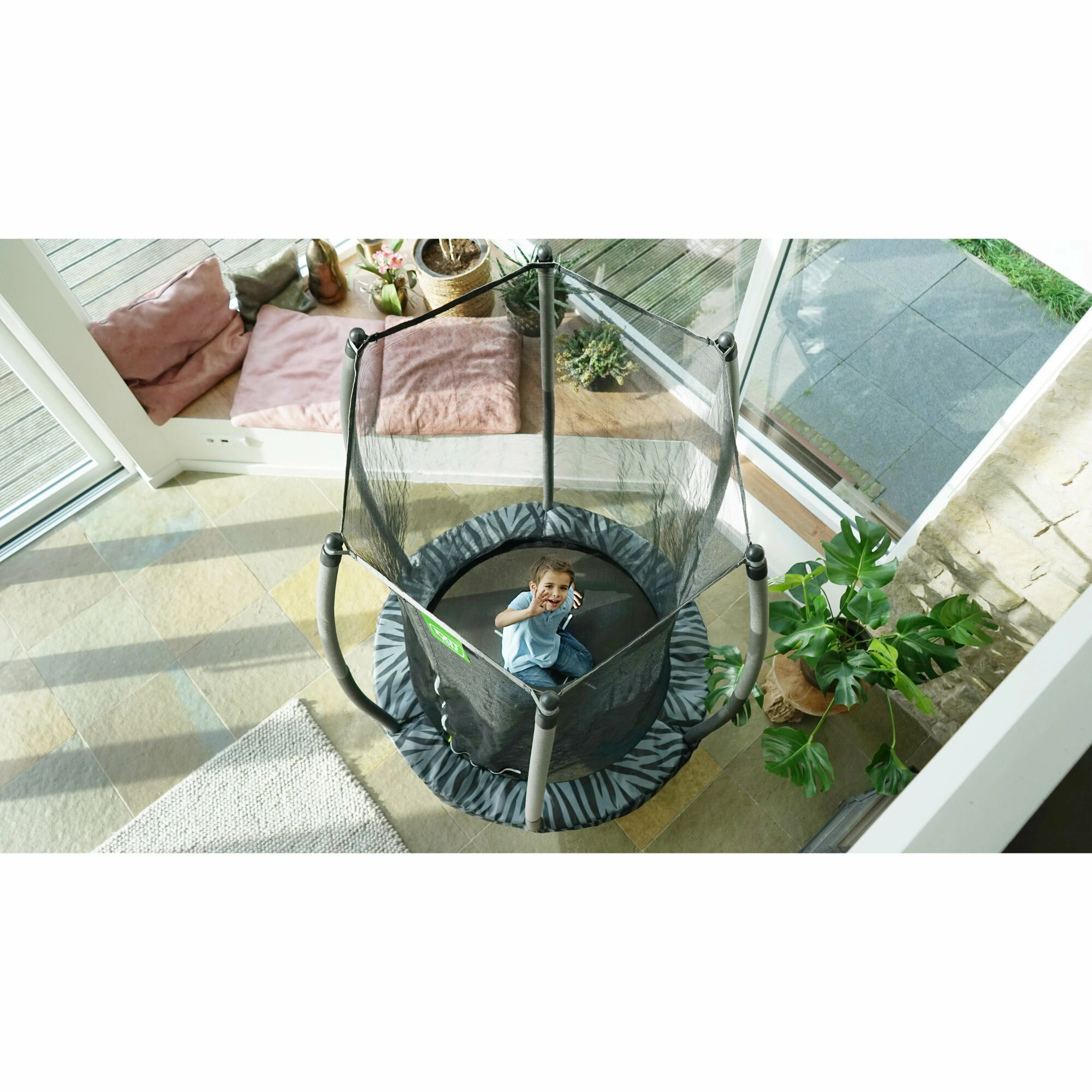 EXIT TOYS EXIT Tiggy Junior Trampoline Met Veiligheidsnet ø140cm - Zwart/grijs 8 EXIT TOYS EXIT Tiggy Junior Trampoline Met Veiligheidsnet ø140cm - Zwart/grijs - Afbeelding 8